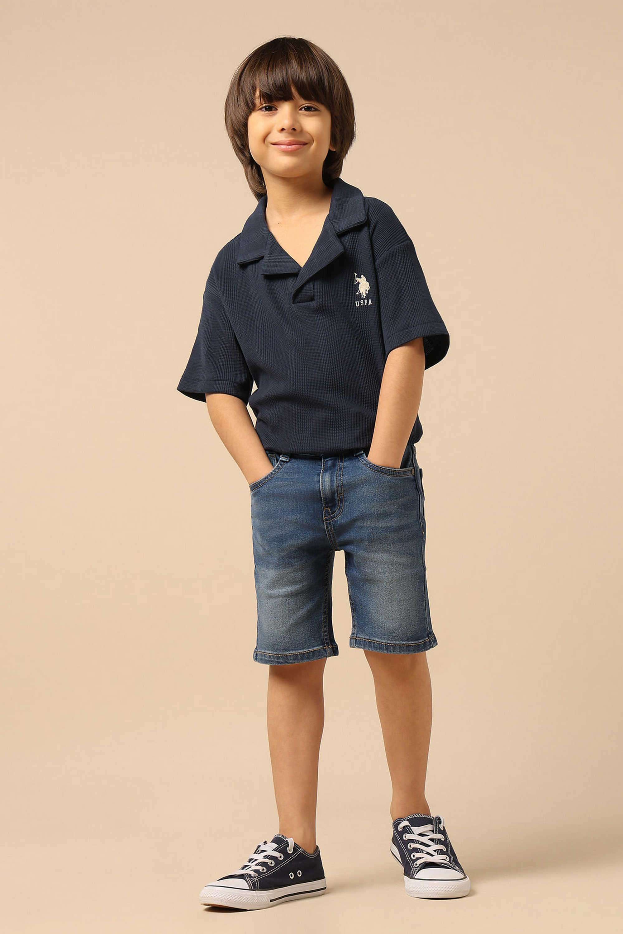 Knitted-Cotton-Collared-Boy-s-Shirt