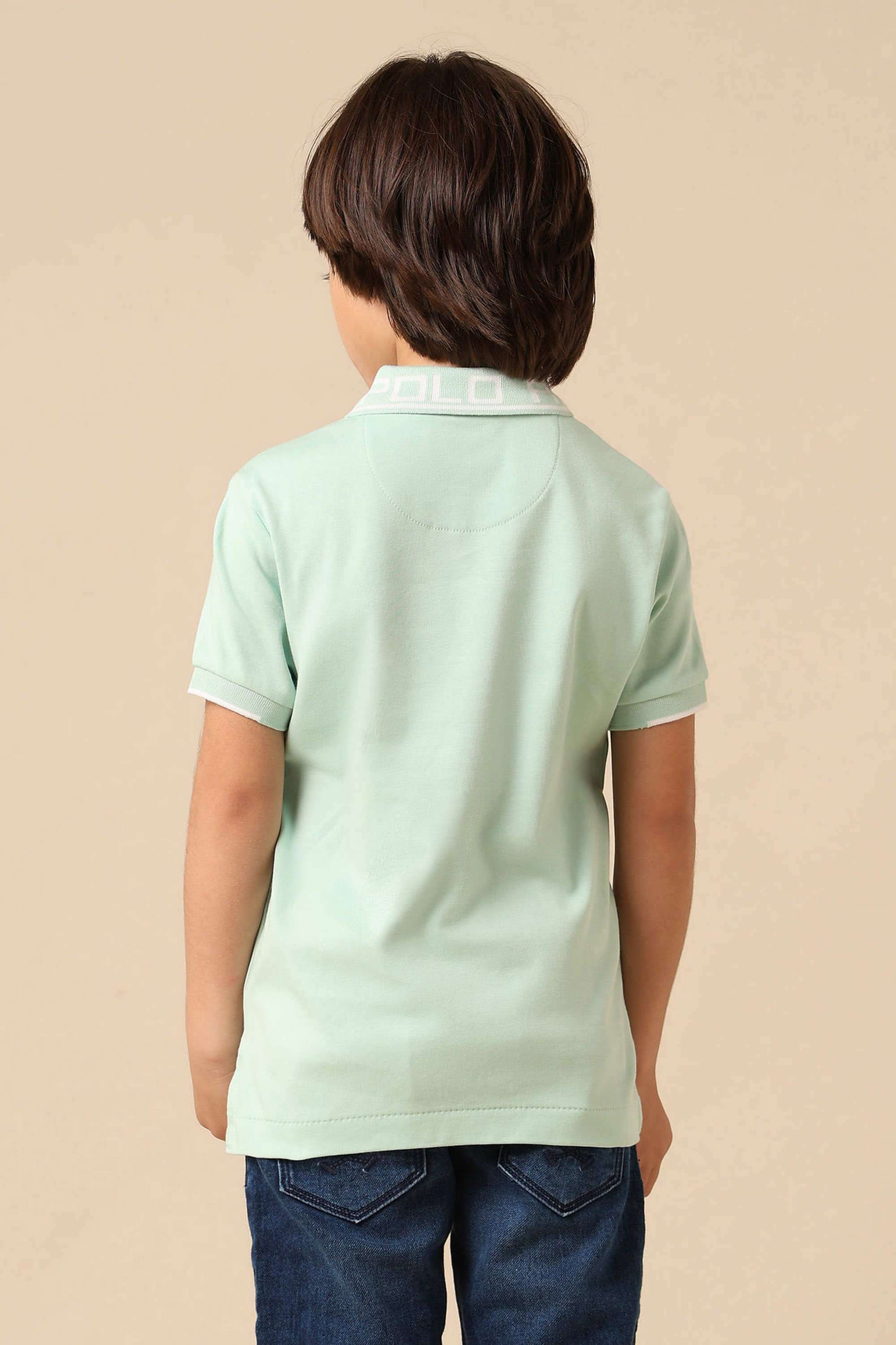 Solid-Cotton-Collared-Boys-T-Shirt