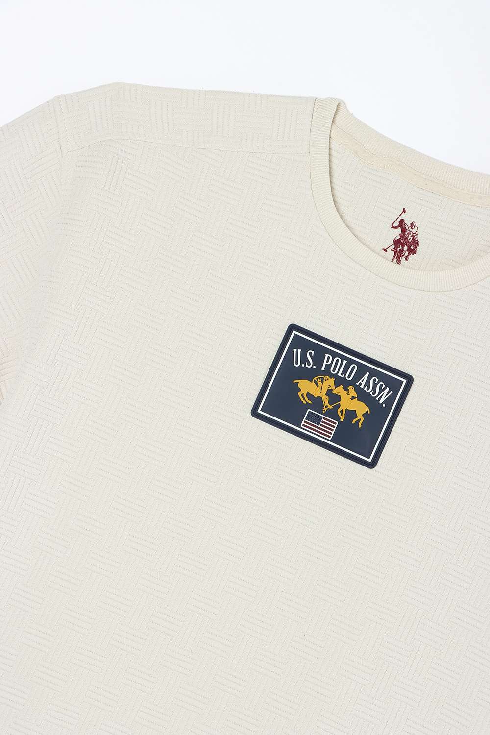 Knitted-Polyester-Round-Neck-Boy-s-T-Shirt