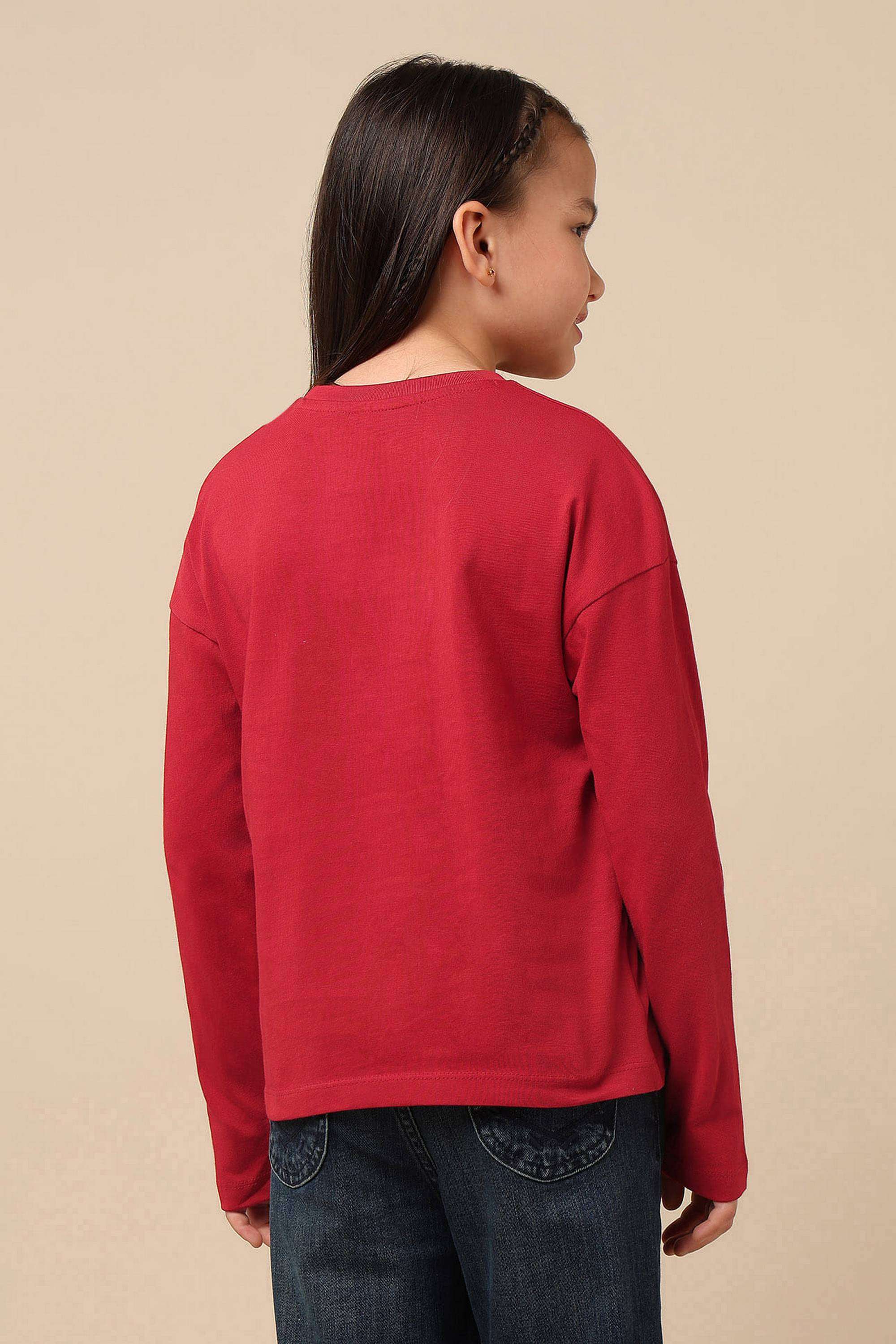 Printed-Cotton-Round-neck-Girls-Top