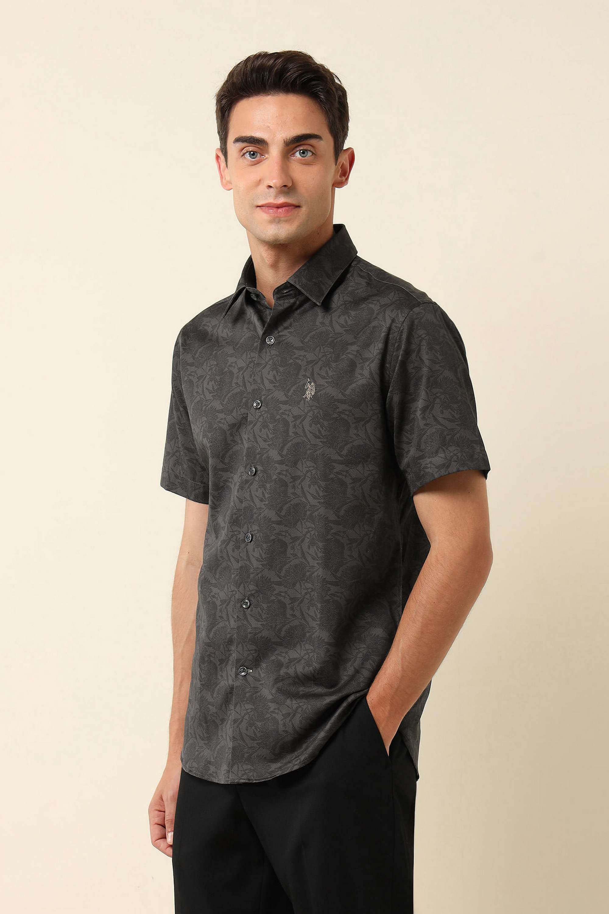 Floral-Cotton-Super-Slim-Fit-Men-s-Casual-Wear-Shirt