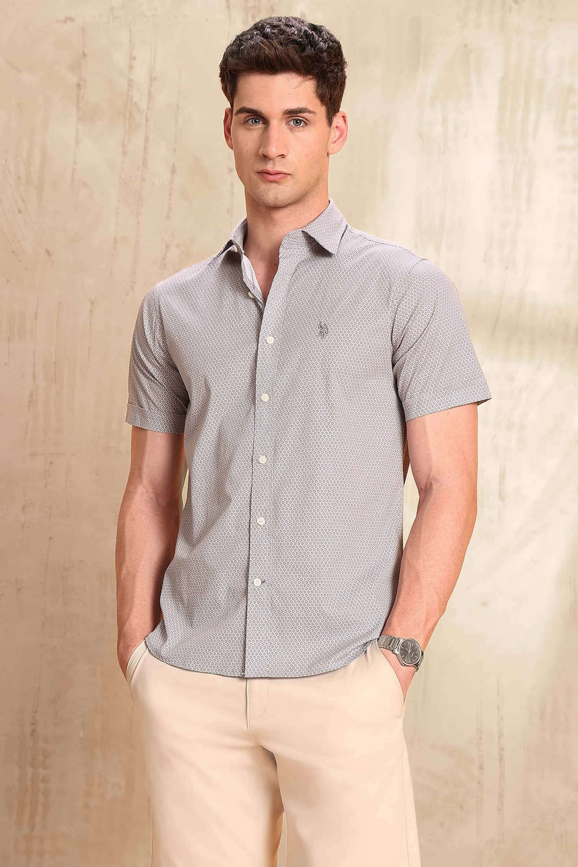 Printed-Cotton-Tailored-Fit-Men-s-Casual-Wear-Shirt