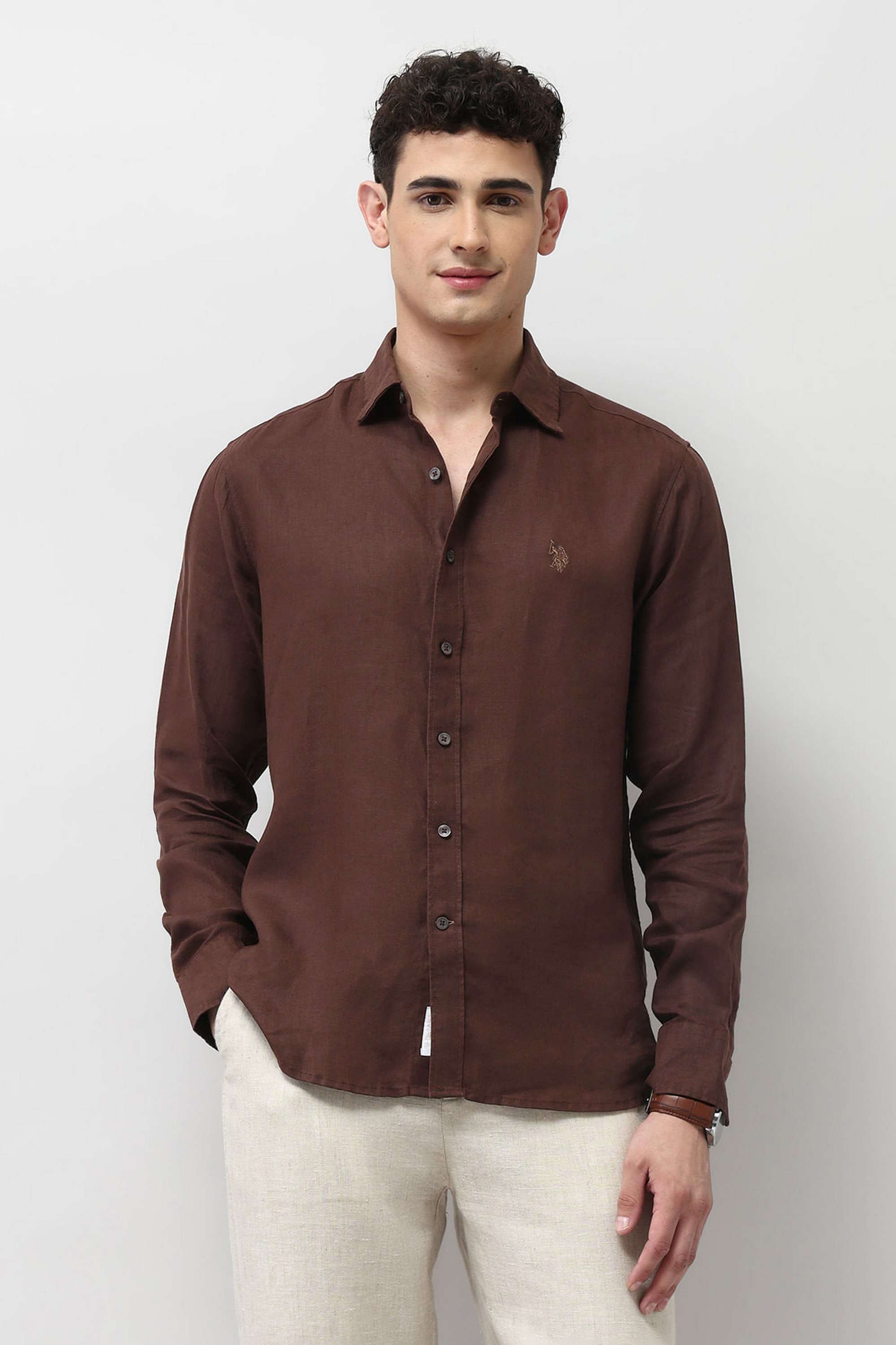 Solid-Linen-Super-Slim-Fit-Men-s-Casual-Wear-Shirt