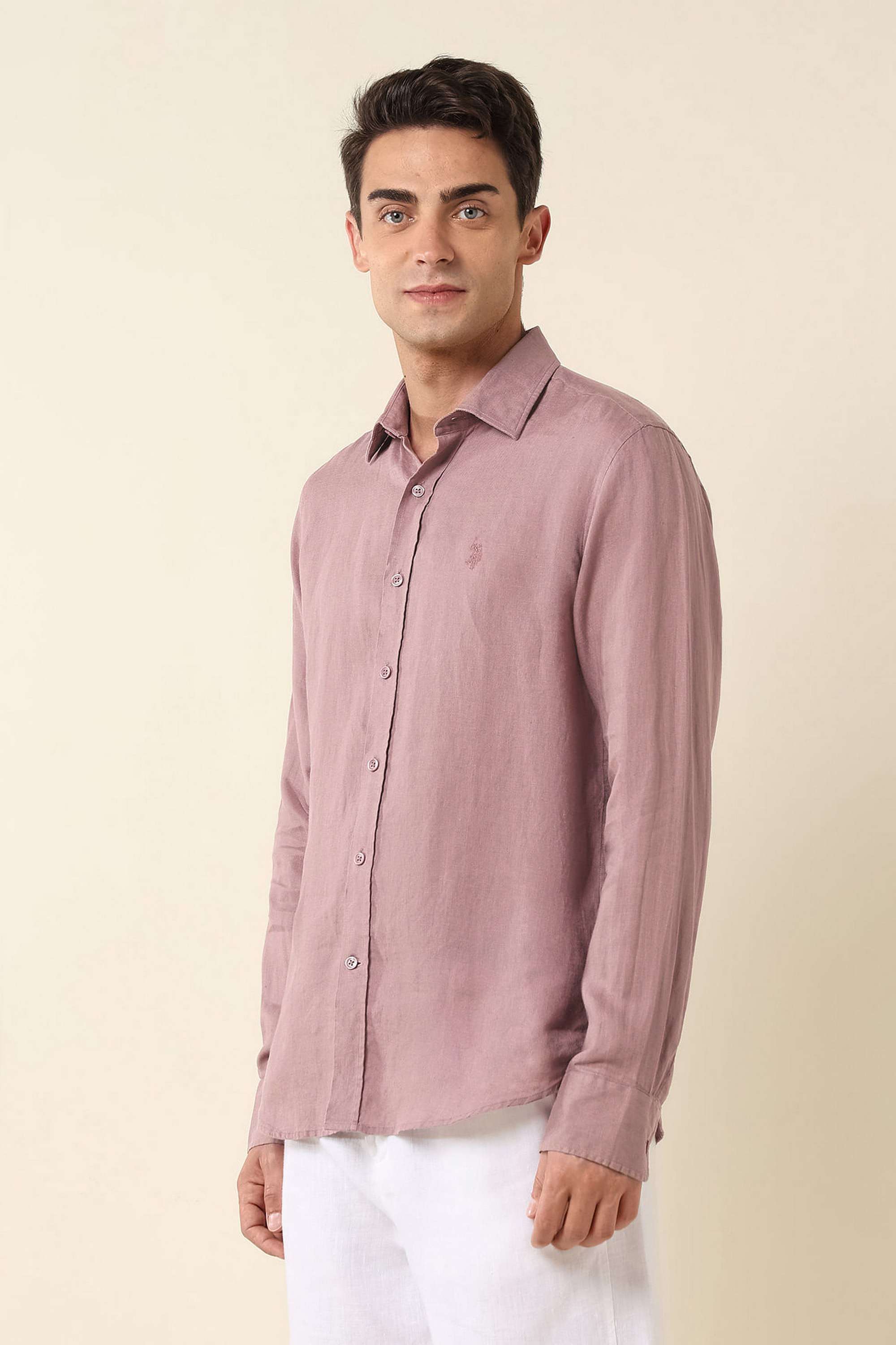 Solid-Linen-Super-Slim-Fit-Men-s-Casual-Wear-Shirt