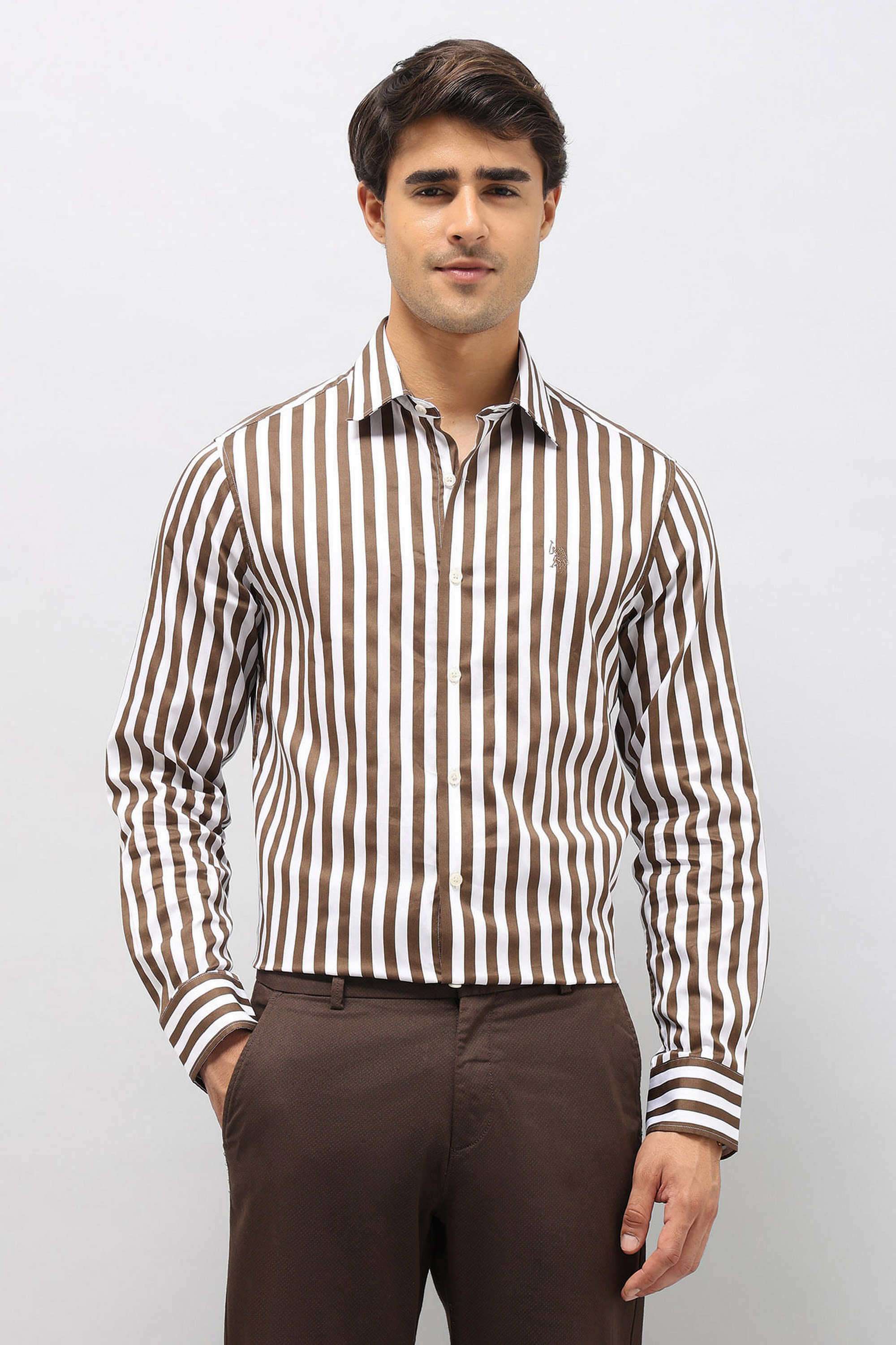Stripes-Cotton-Men-Casual-Wear-Regular-Fit-Shirt