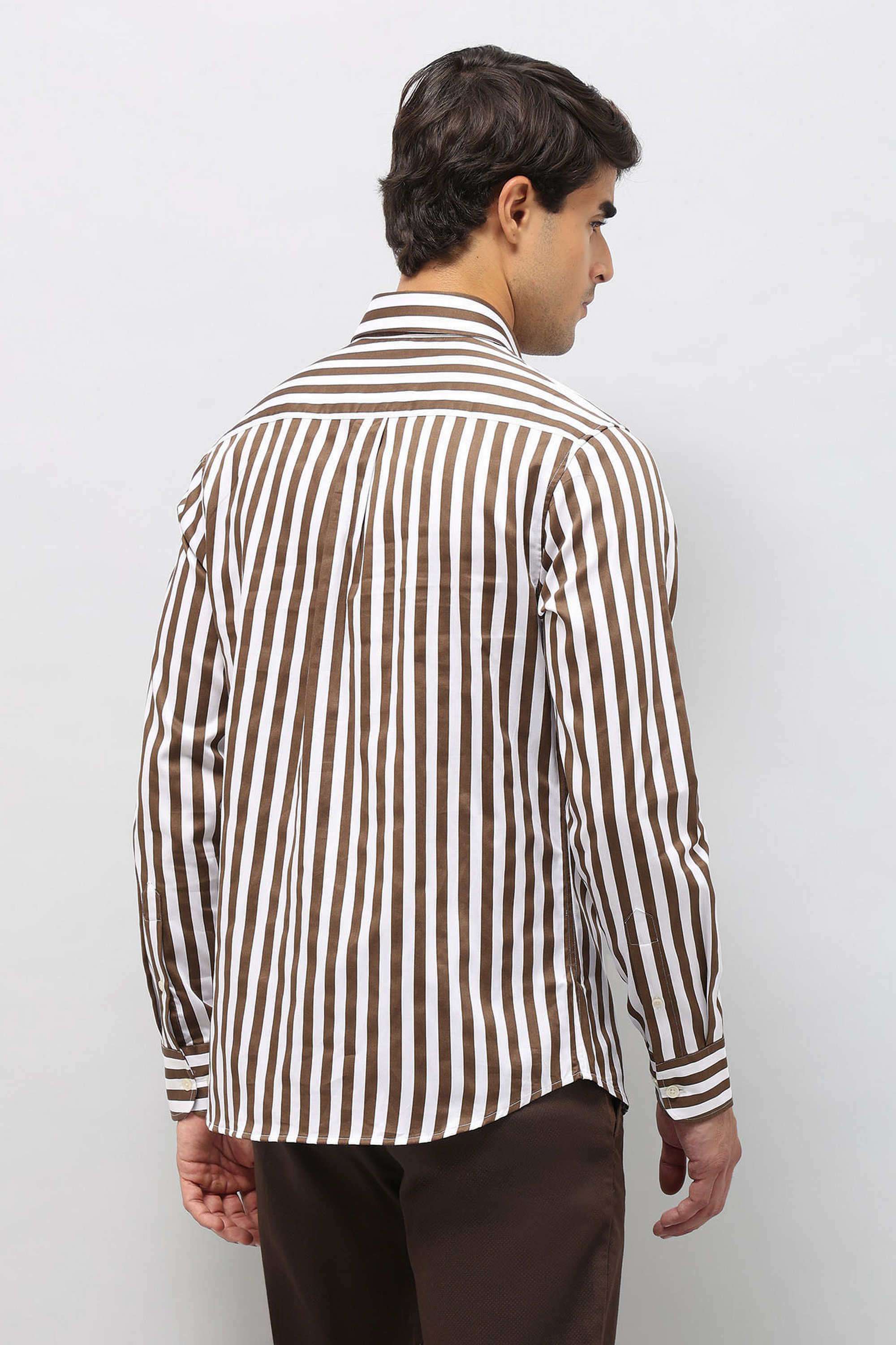 Stripes-Cotton-Men-Casual-Wear-Regular-Fit-Shirt