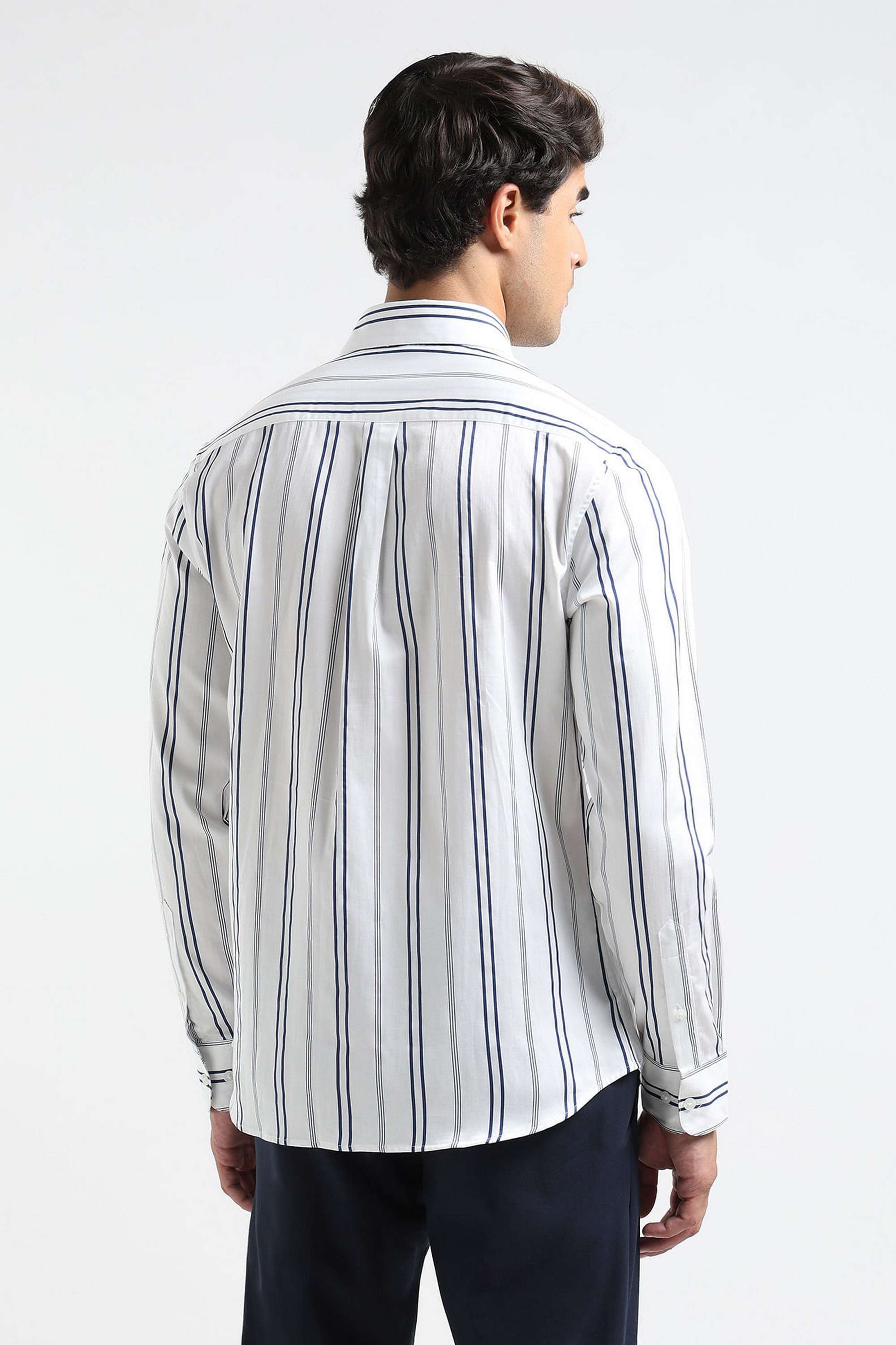 Stripes-Cotton-Super-Slim-Fit-Men-s-Casual-Wear-Shirt