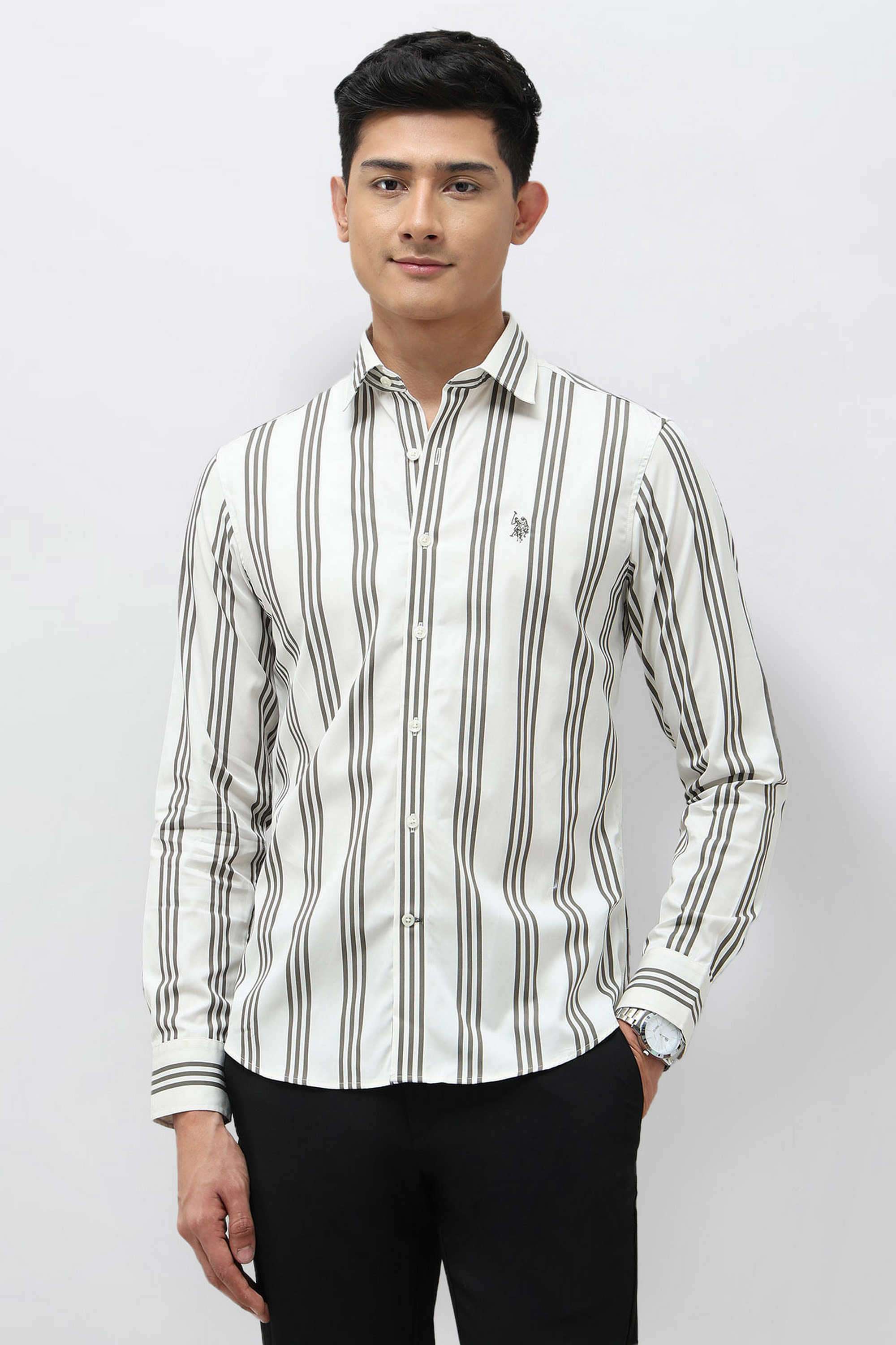 Stripes-Cotton-Men-Casual-Wear-Regular-Fit-Shirt