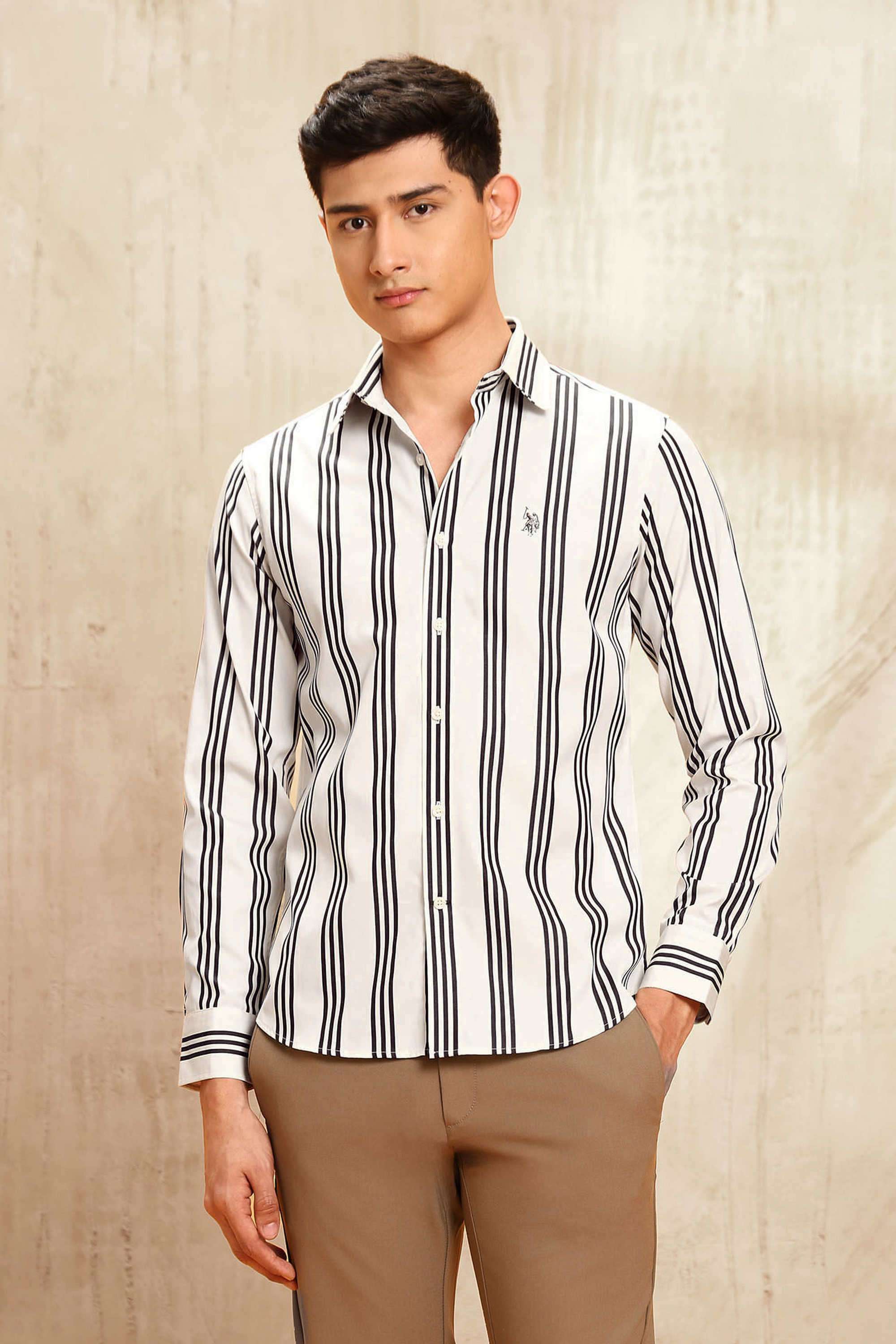 Stripes-Cotton-Men-Casual-Wear-Regular-Fit-Shirt