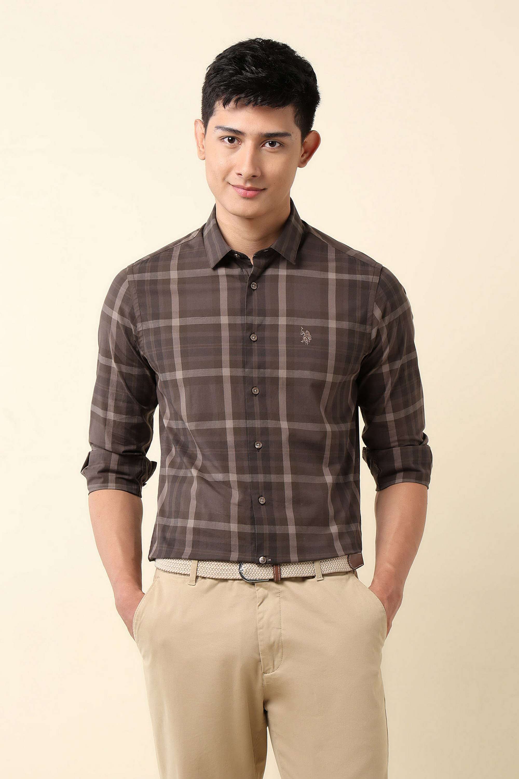 Checks-Cotton-Super-Slim-Fit-Men-s-Casual-Wear-Shirt