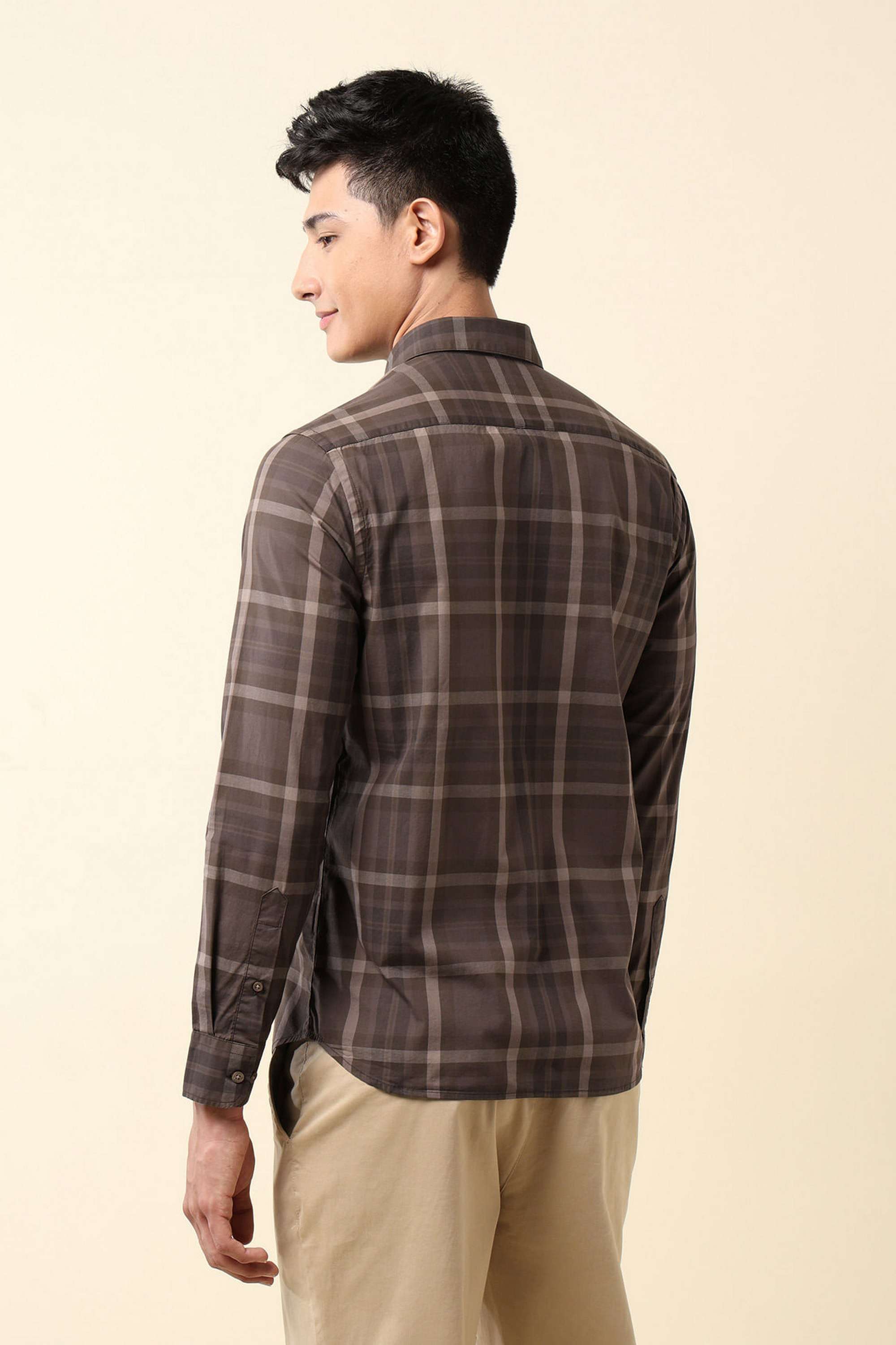 Checks-Cotton-Super-Slim-Fit-Men-s-Casual-Wear-Shirt