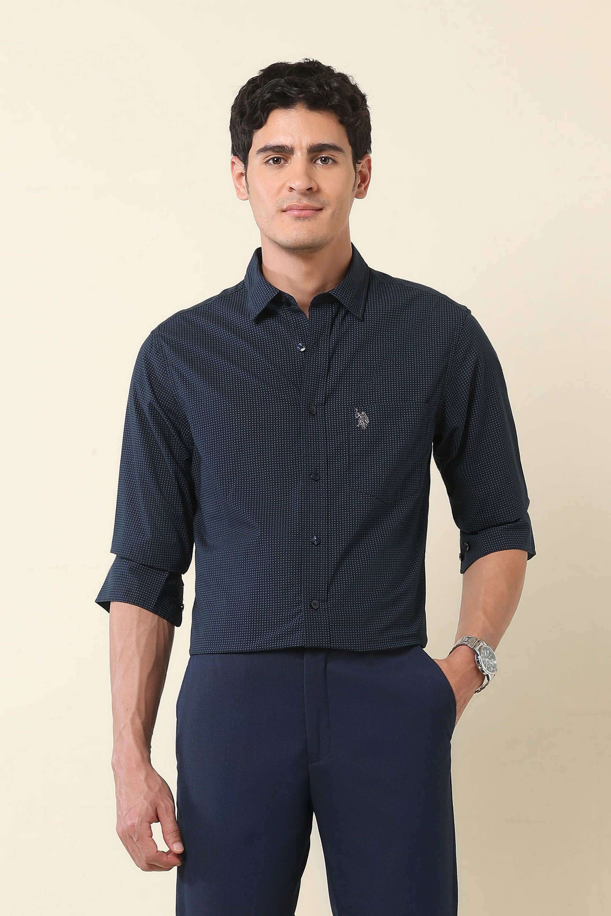 Printed-Cotton-Men-Casual-Wear-Regular-Fit-Shirt