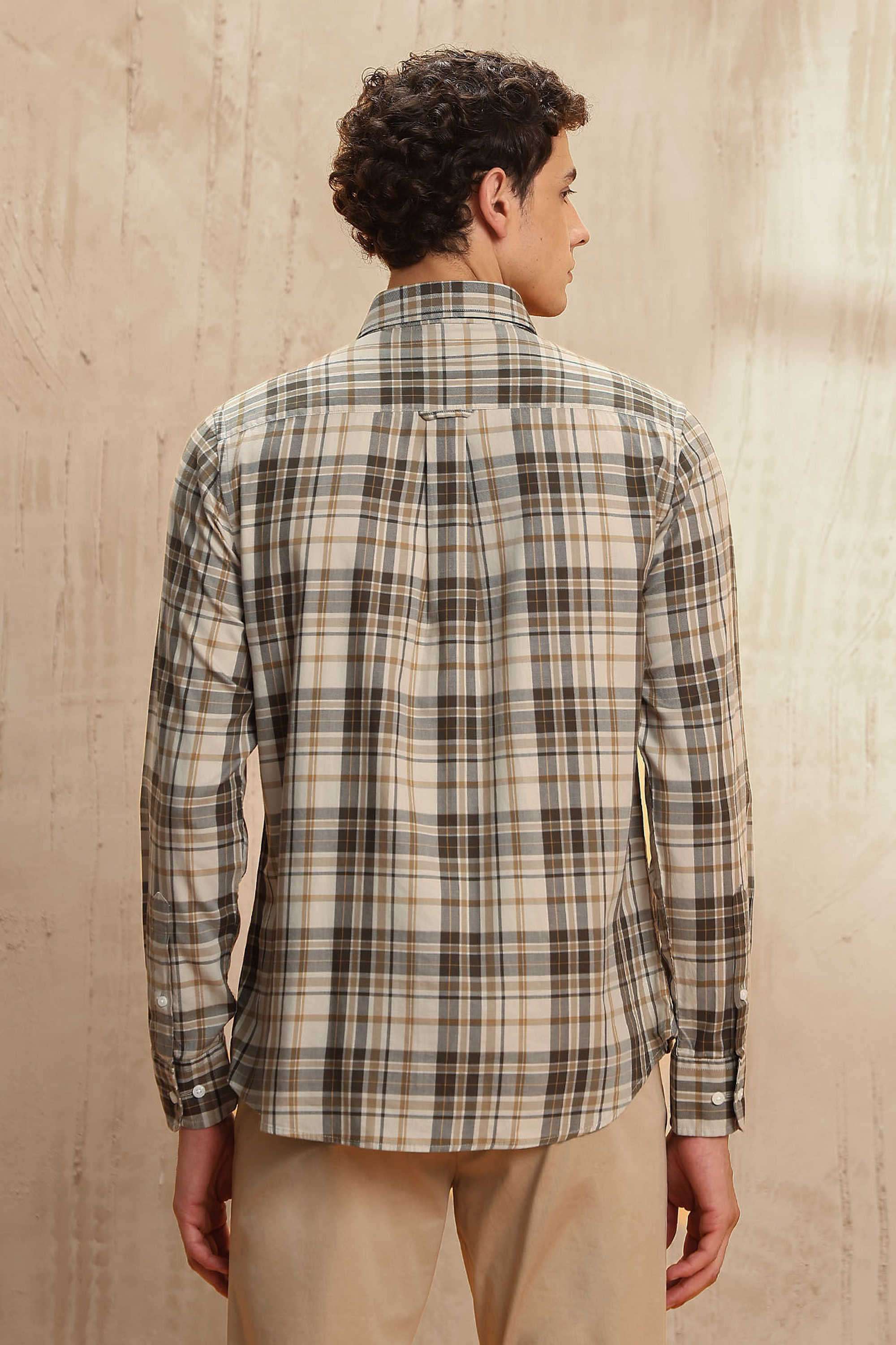 Checks-Cotton-Regular-Fit-Men-s-Casual-Shirt