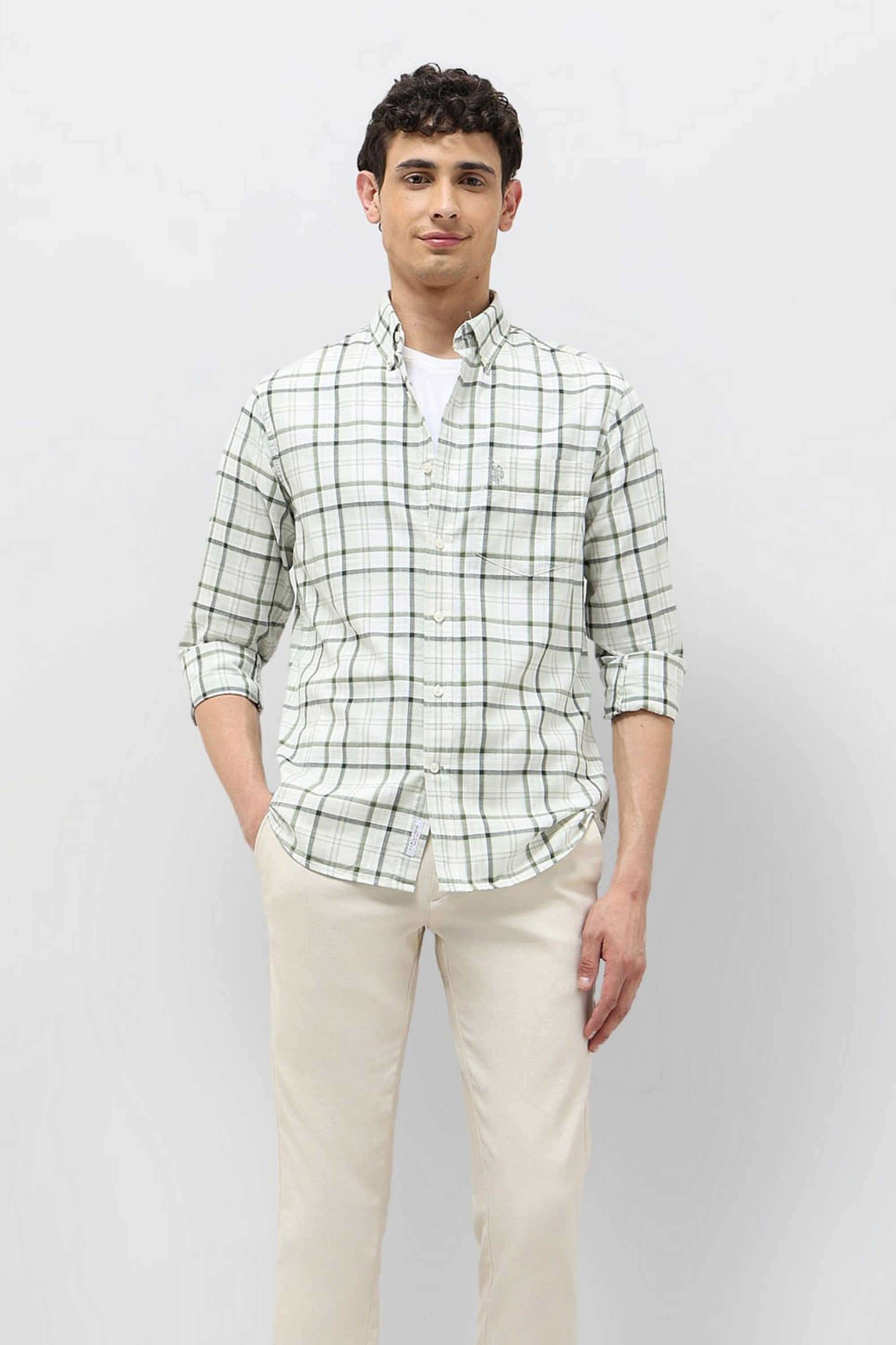 Checks-Cotton-Regular-Fit-Men-s-Casual-Shirt