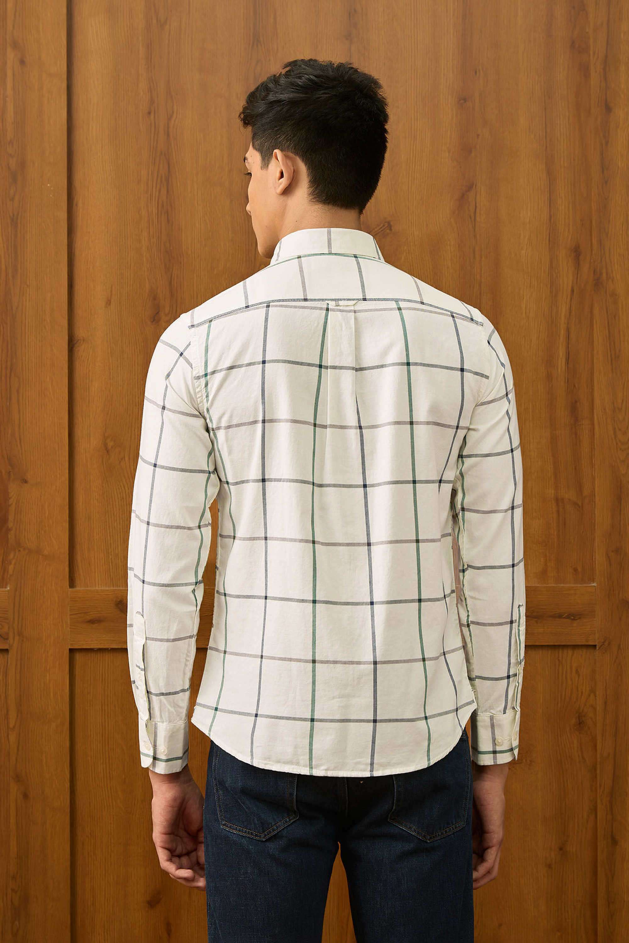Checks-Cotton-Men-Casual-Wear-Regular-Fit-Shirt