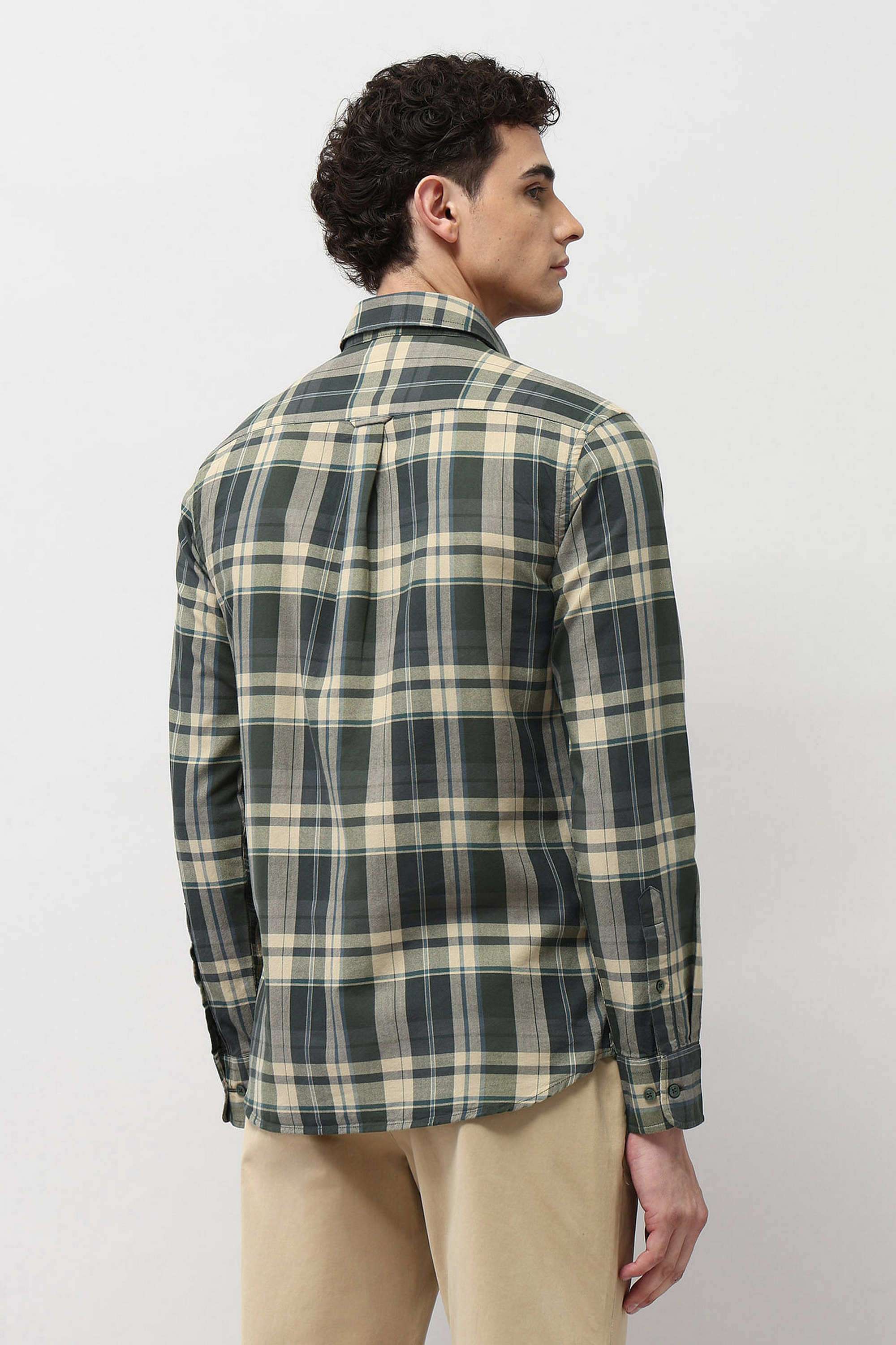 Checks-Cotton-Regular-Fit-Men-s-Casual-Shirt