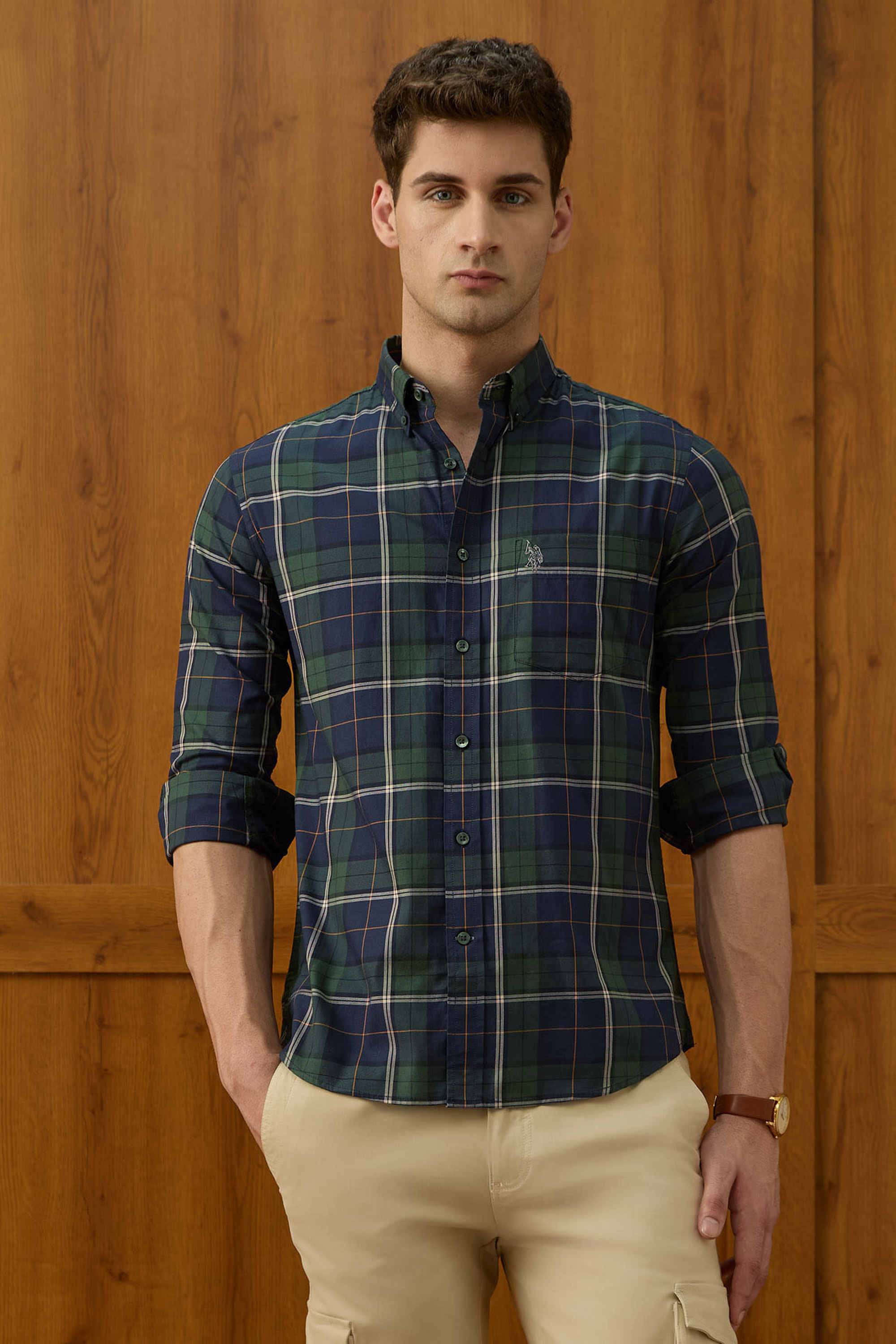 Varsity-Theatre-Checks-Cotton-Super-Slim-Fit-Men-s-Casual-Wear-Shirt