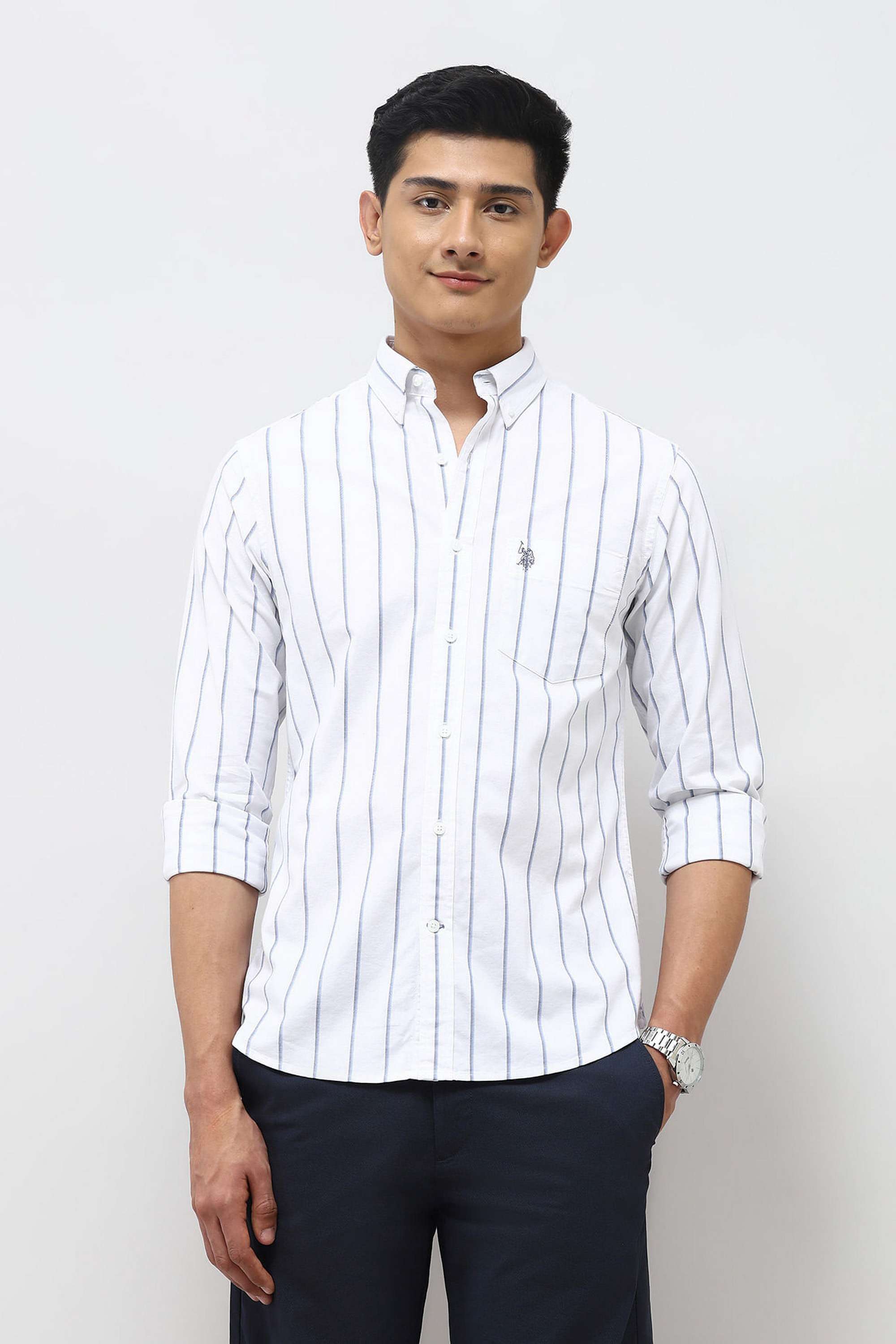 Stripes-Cotton-Super-Slim-Fit-Men-s-Casual-Wear-Shirt