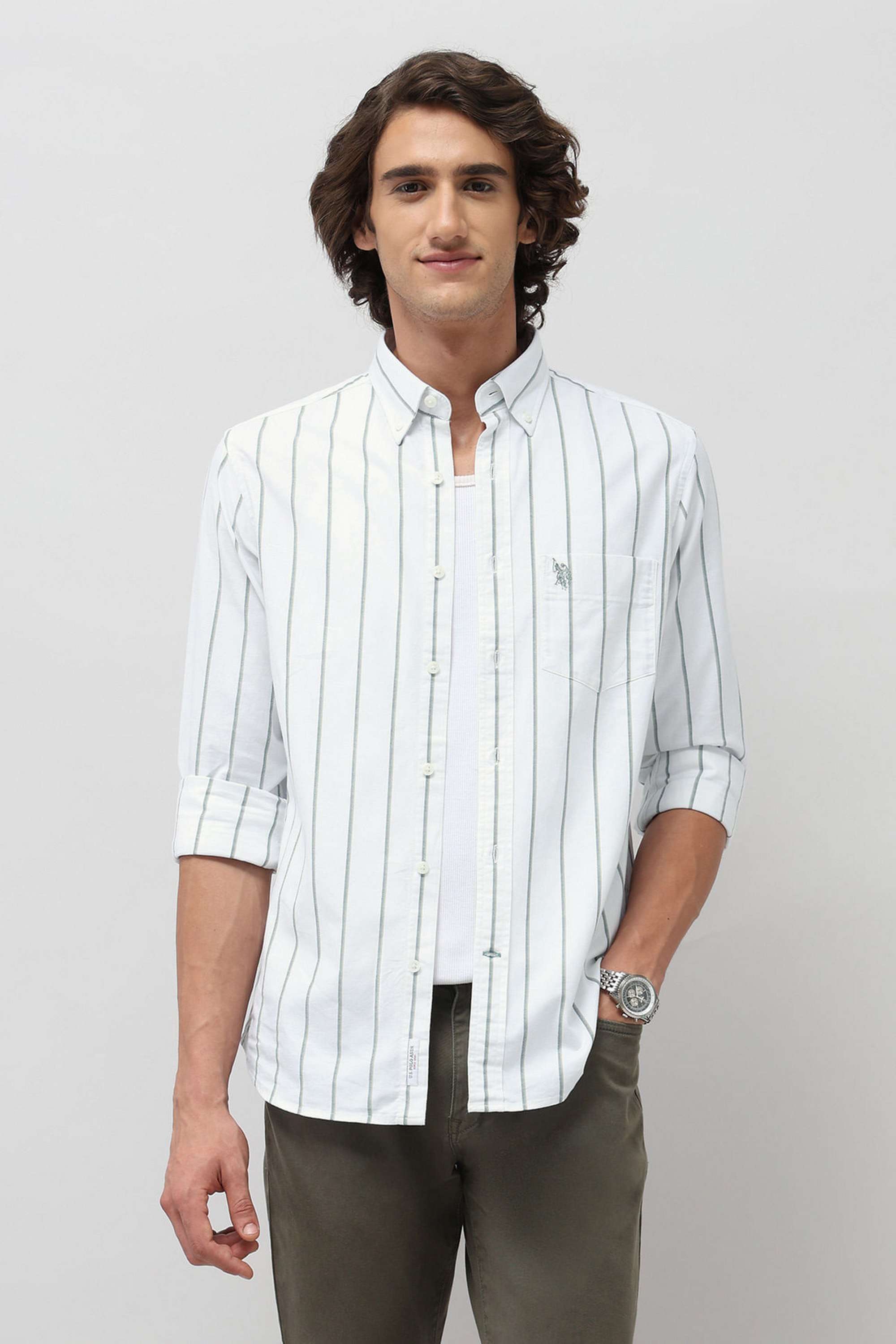 Stripes-Cotton-Super-Slim-Fit-Men-s-Casual-Wear-Shirt