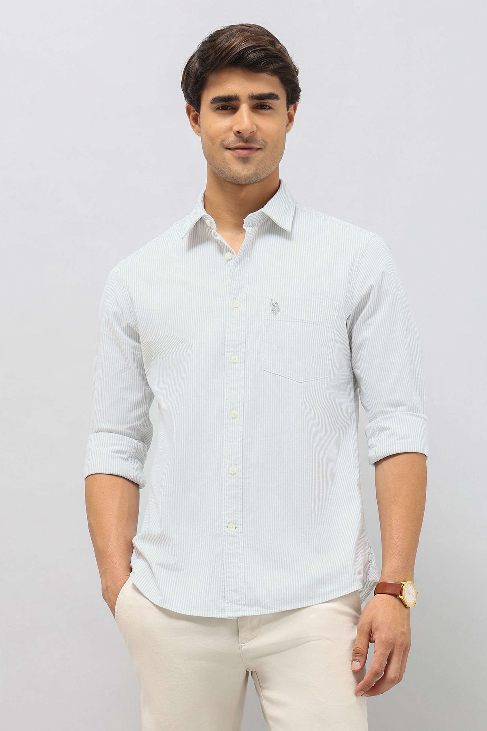 Stripes-Cotton-Super-Slim-Fit-Men-s-Casual-Wear-Shirt