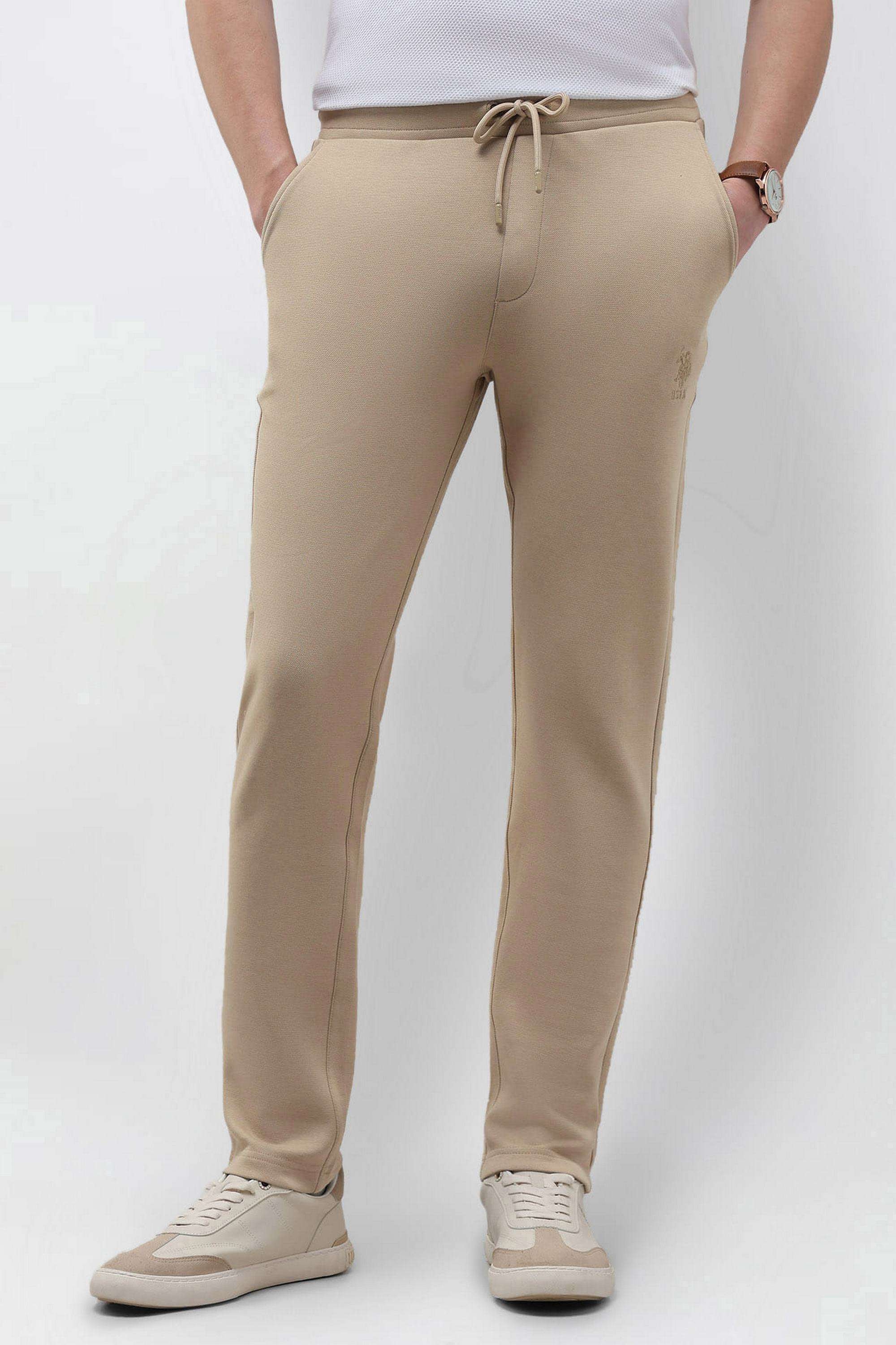 Solid-Cotton-Slim-Fit-Men-s-Track-Pants