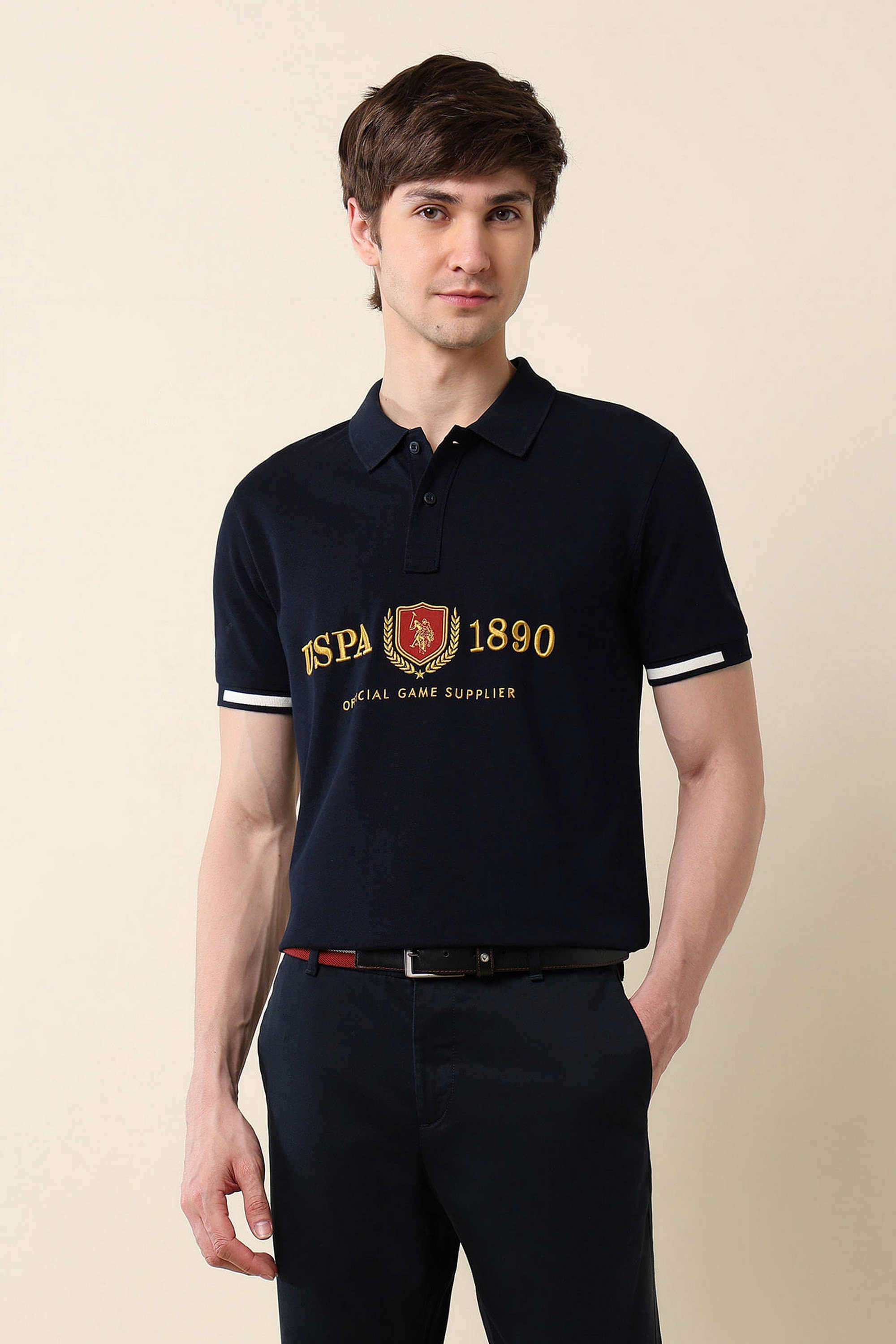 Embroidered-Cotton-Slim-Fit-Men-Polo-T-Shirt
