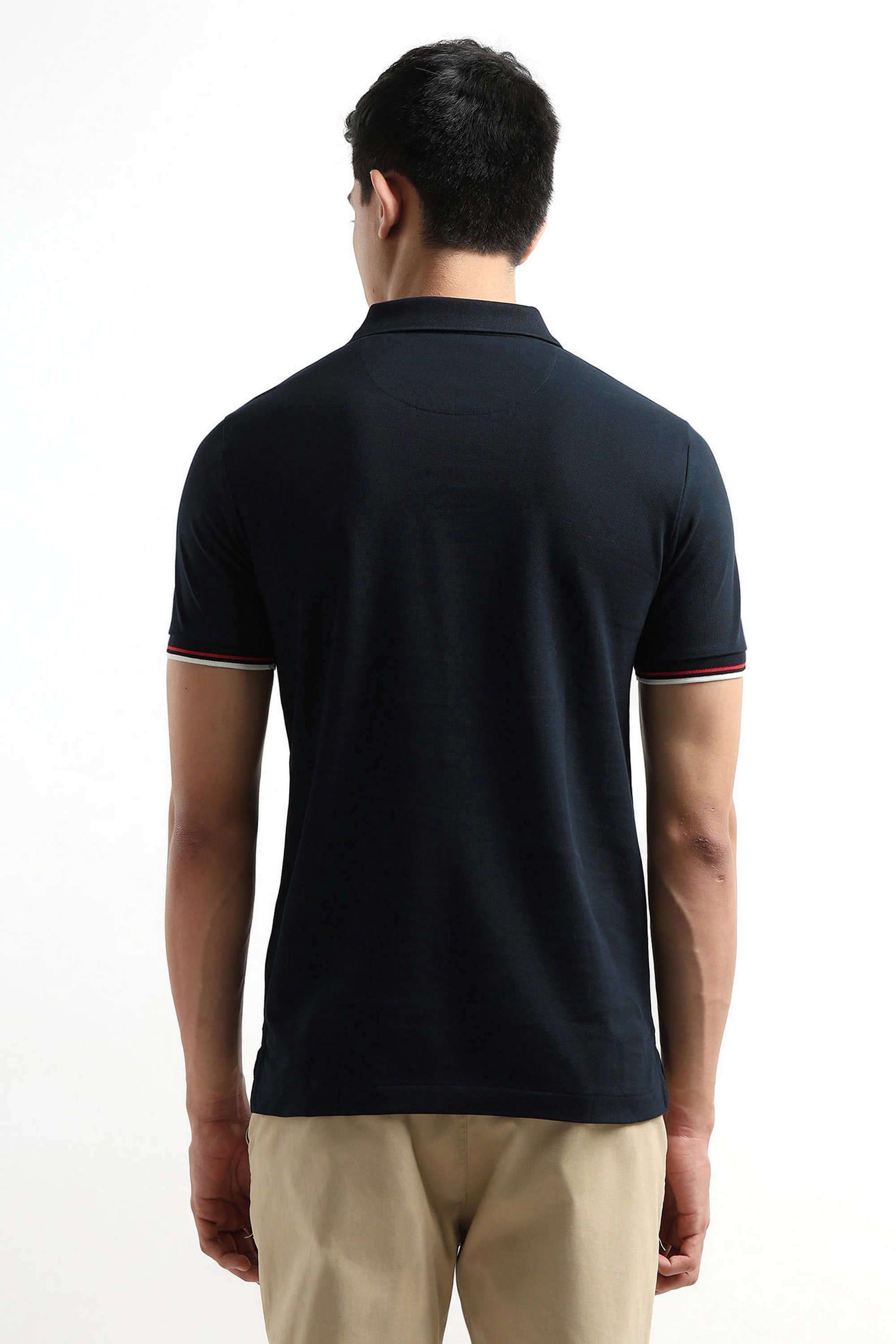 Solid-Cotton-Men-Casual-Wear-Slim-Fit-T-Shirt