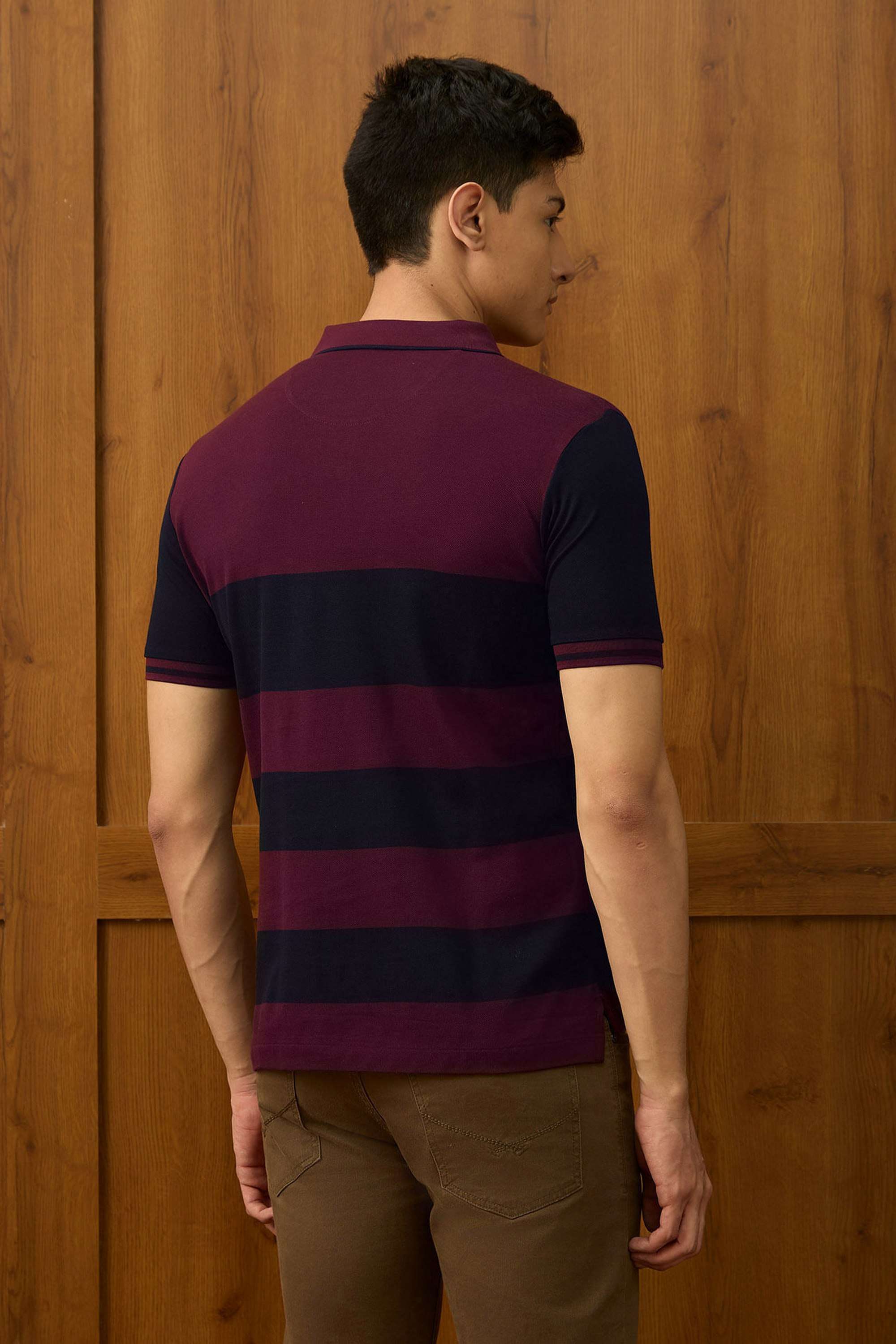 Color-Block-Cotton-Polo-Men-s-T-Shirt