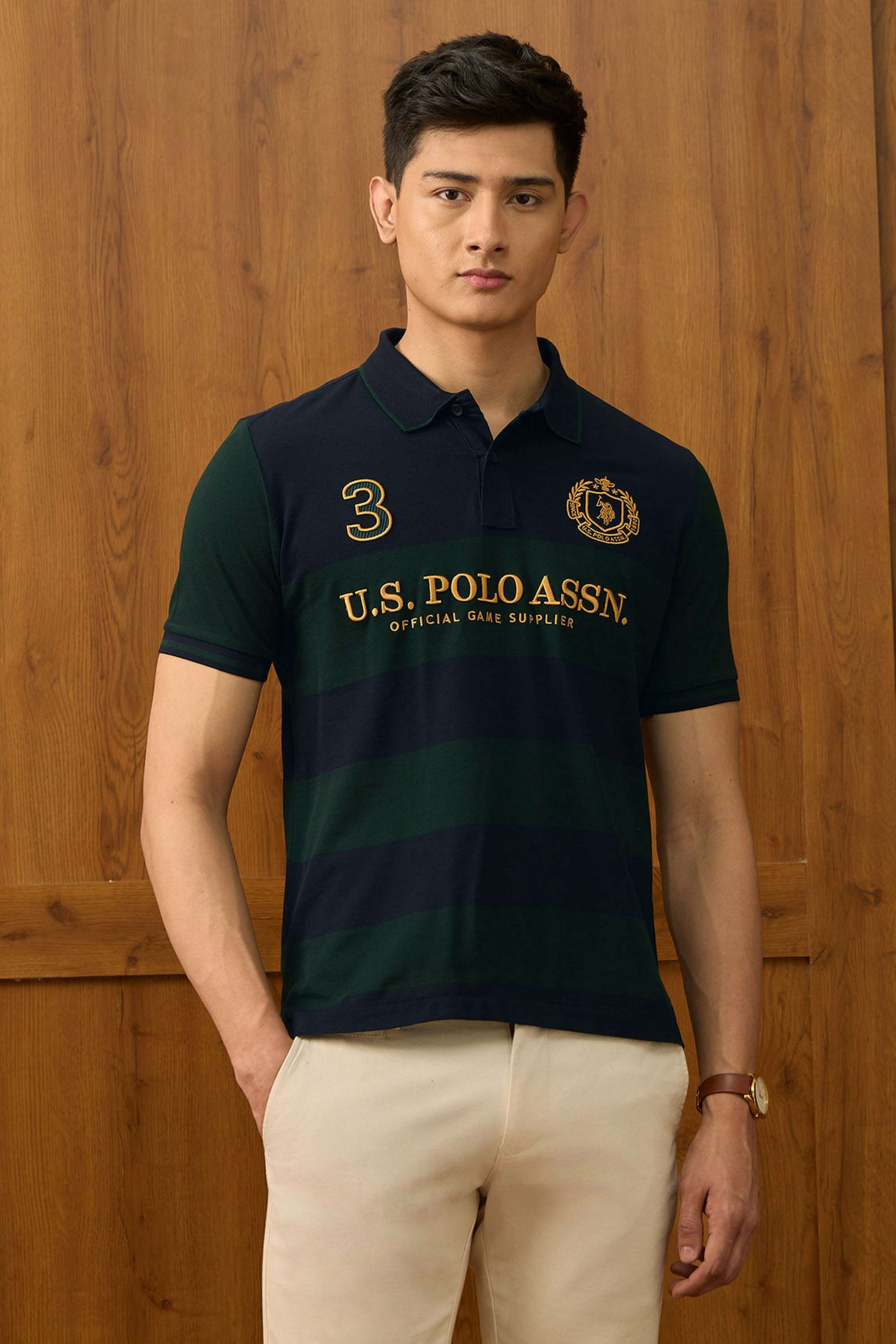 Color-Block-Cotton-Polo-Men-s-T-Shirt