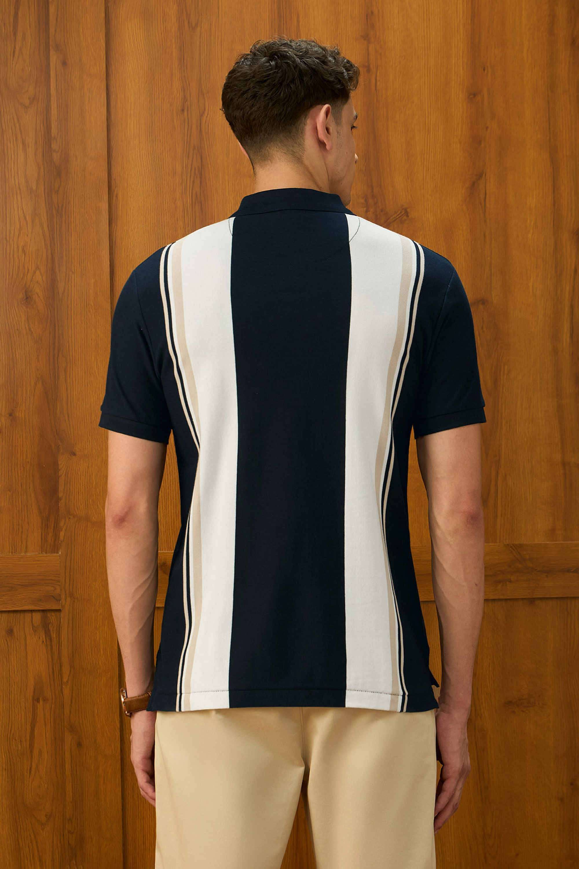 Varsity-Theatre-Stripes-Cotton-Slim-Fit-Men-s-Casual-Wear-Shirt