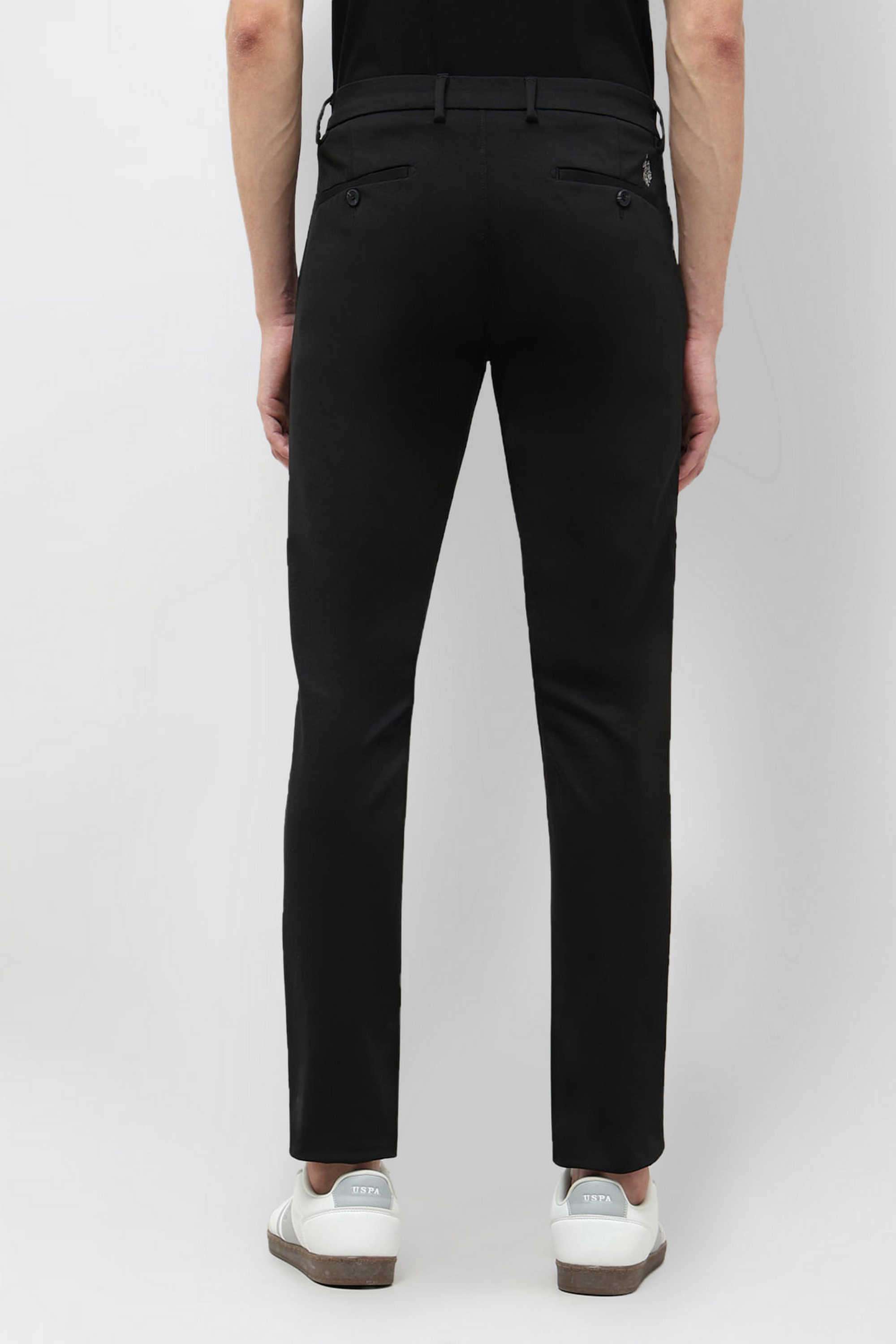 Solid-Cotton-Slim-Fit-Men-s-Casual-Trousers