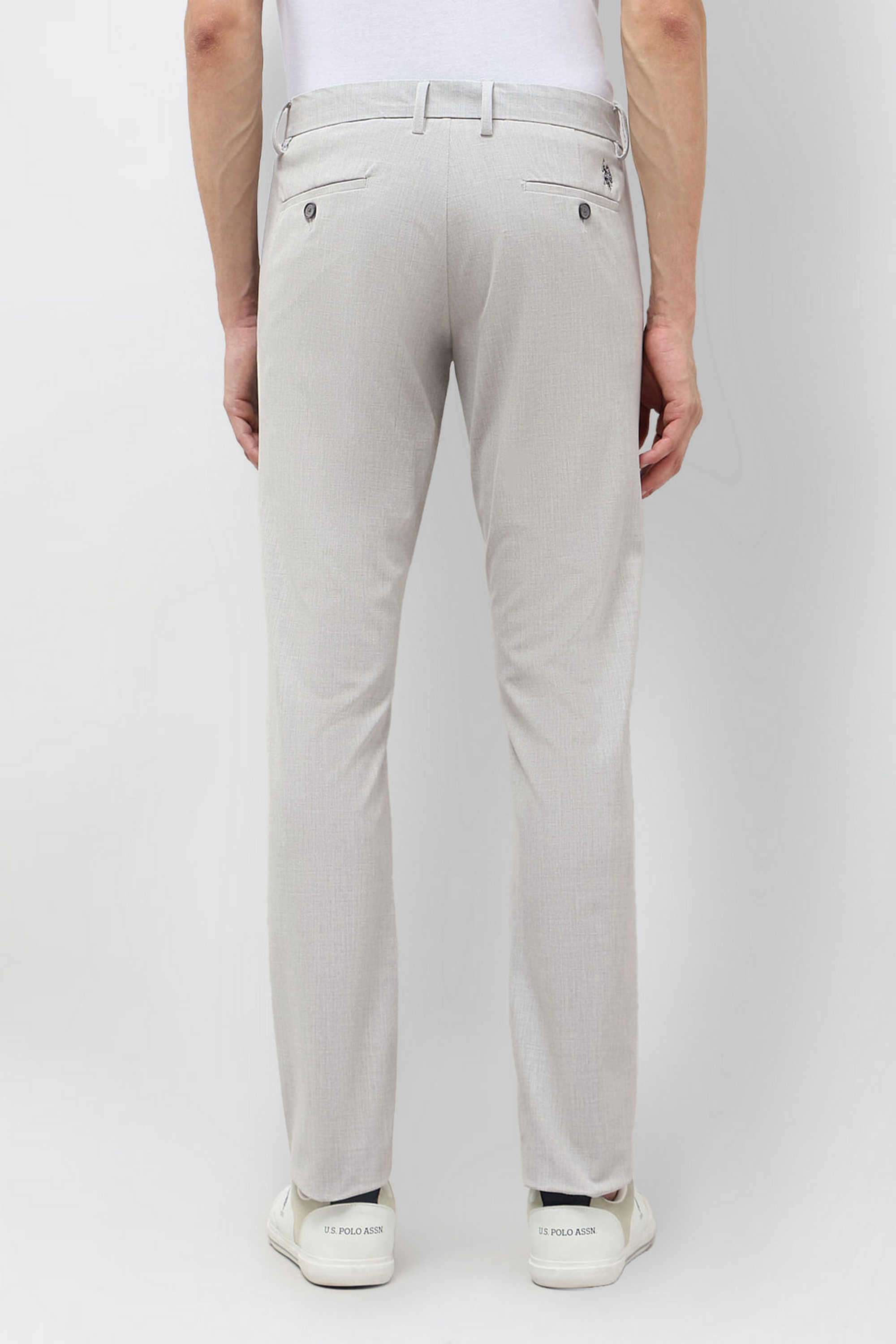Solid-Blended-Fabric-Slim-Fit-Men-s-Casual-Trousers