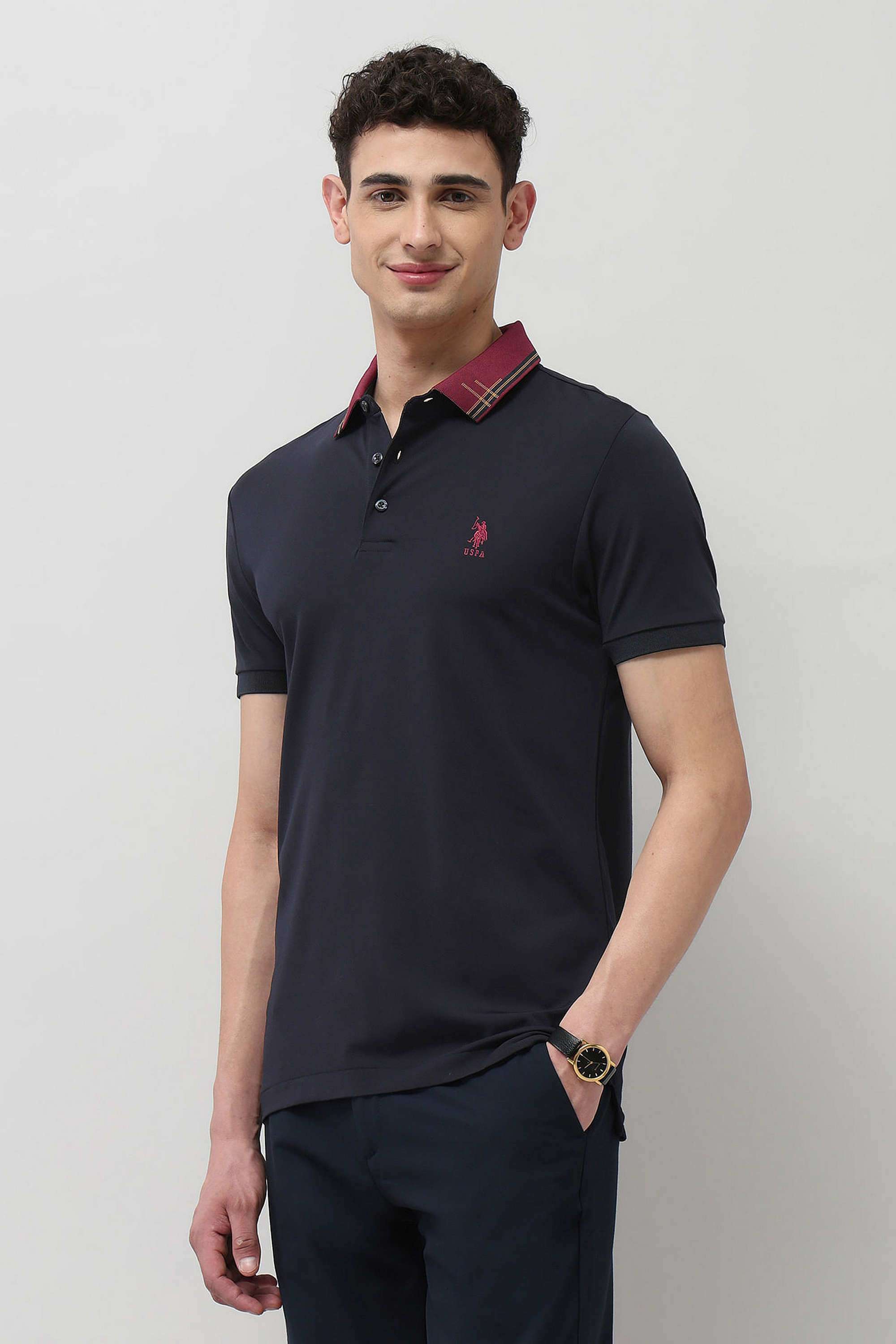 Solid-Rayon-Slim-Fit-Men-s-T-Shirt