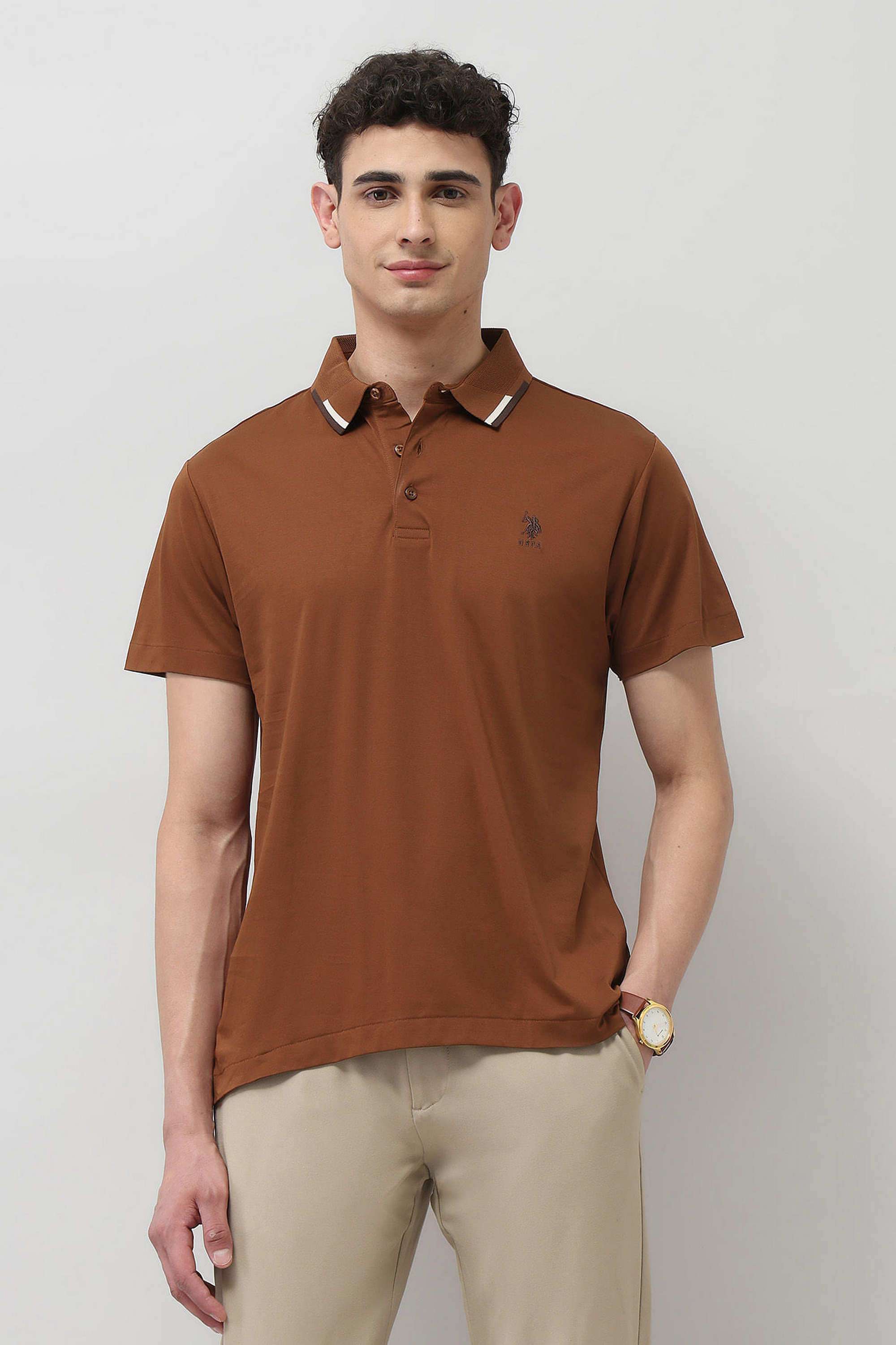 Solid-Cotton-Slim-Fit-Men-s-T-Shirt