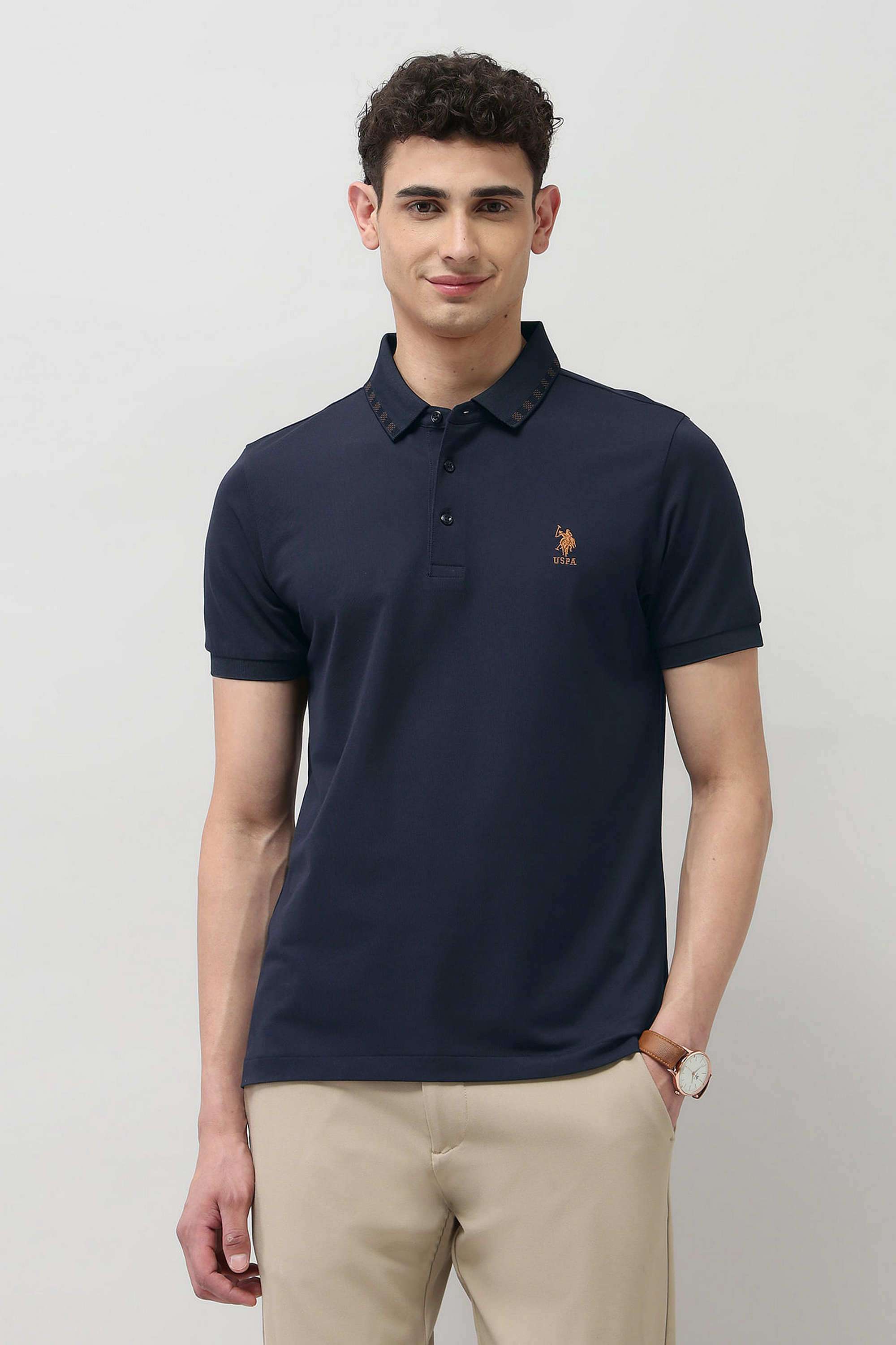 Solid-Cotton-Slim-Fit-Men-s-T-Shirt
