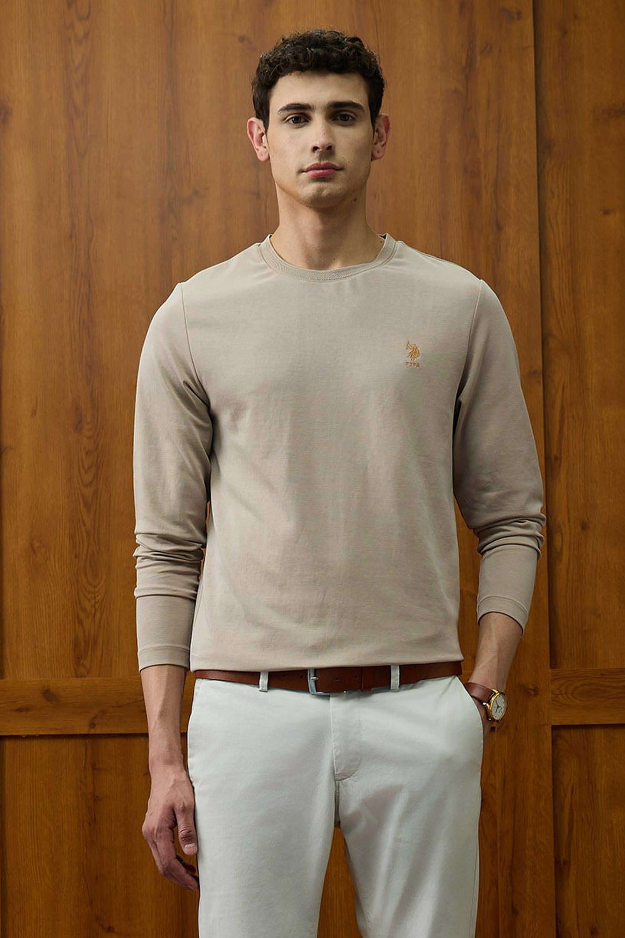 Solid-Rayon-Round-Neck-Men-s-T-Shirt
