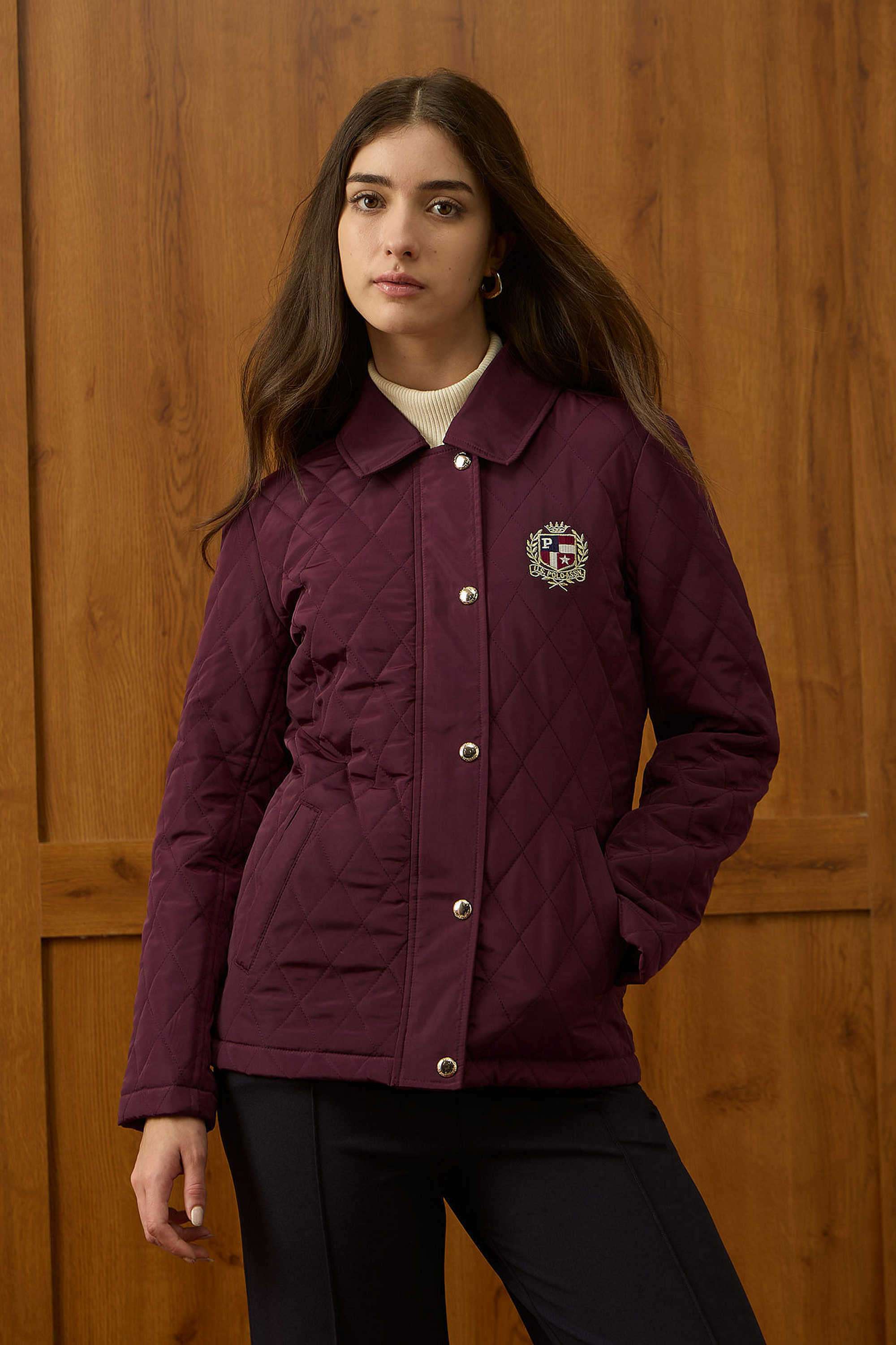 Solid-Polyester-Women-s-Jacket