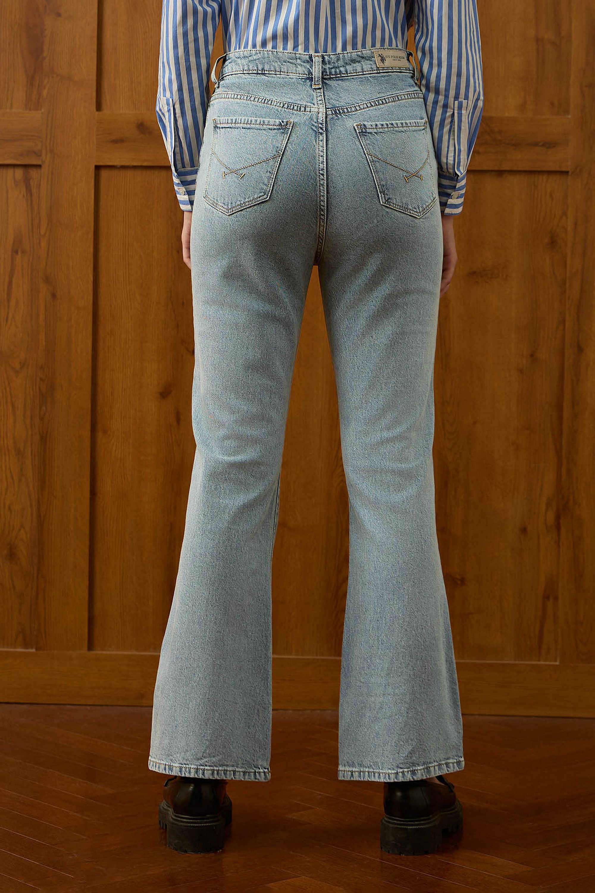 High-Rise-Cotton-Bootcut-Fit-Women-s-Jeans