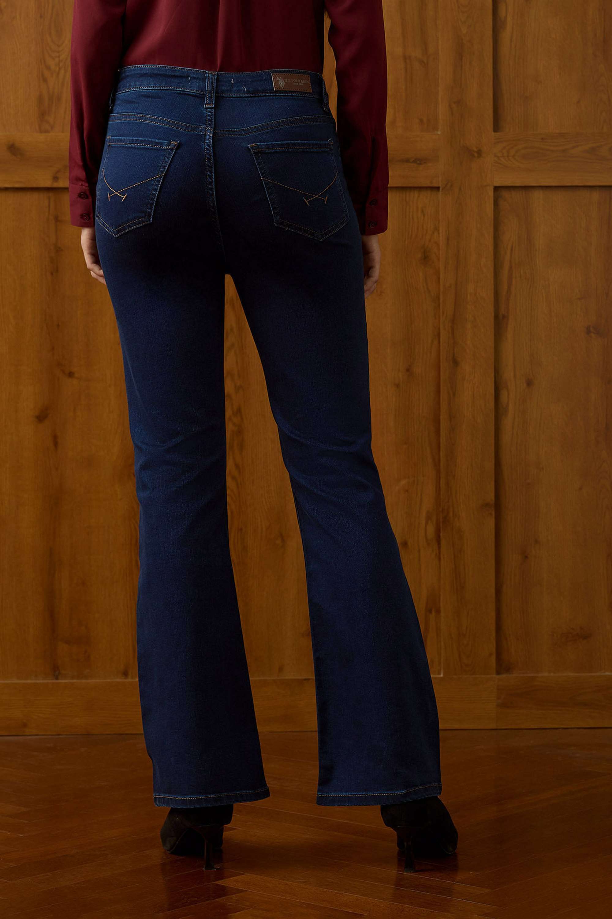 High-Rise-Cotton-Bootcut-Fit-Women-s-Jeans