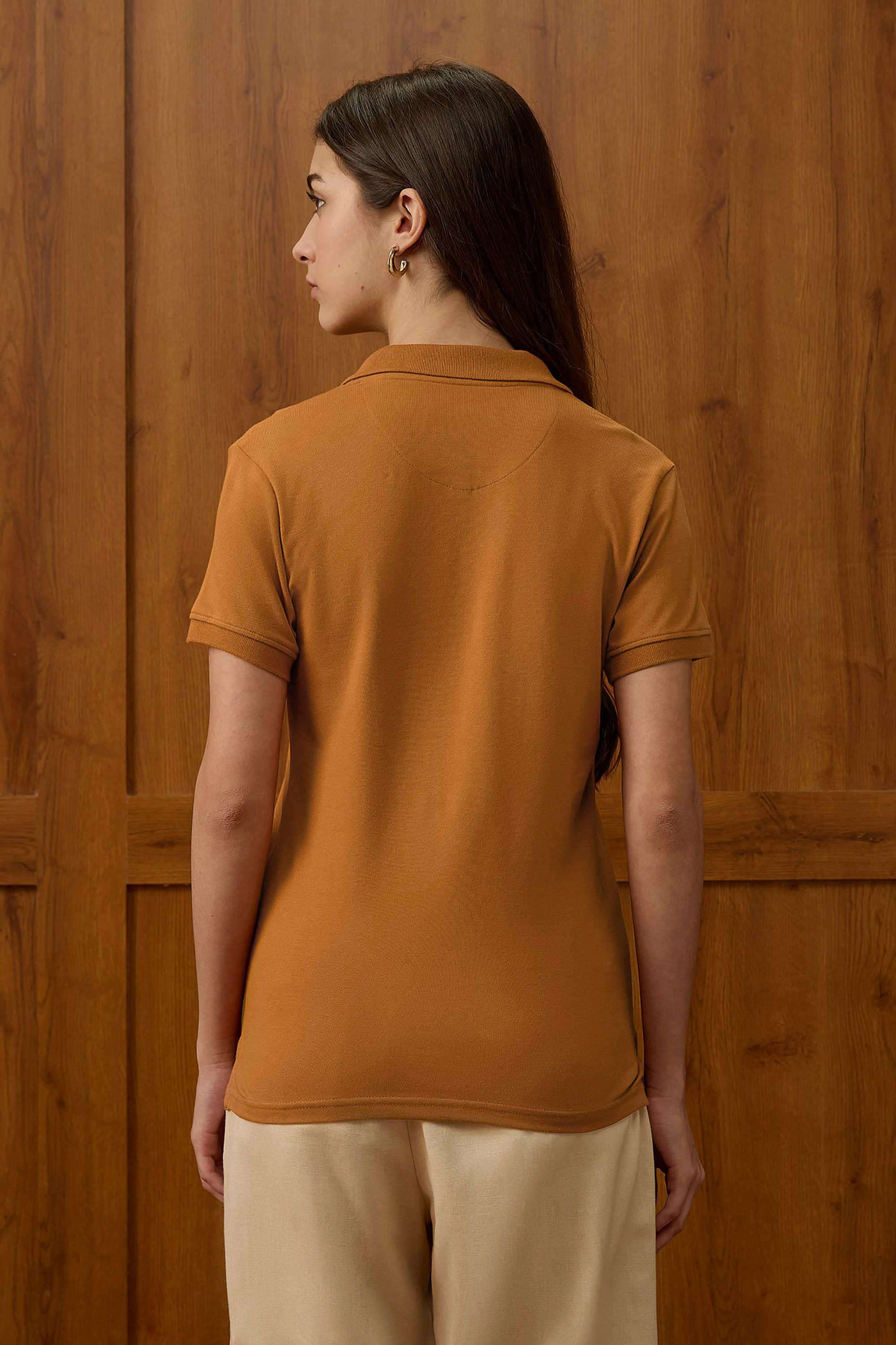 Solid-Cotton-Women-s-T-Shirt