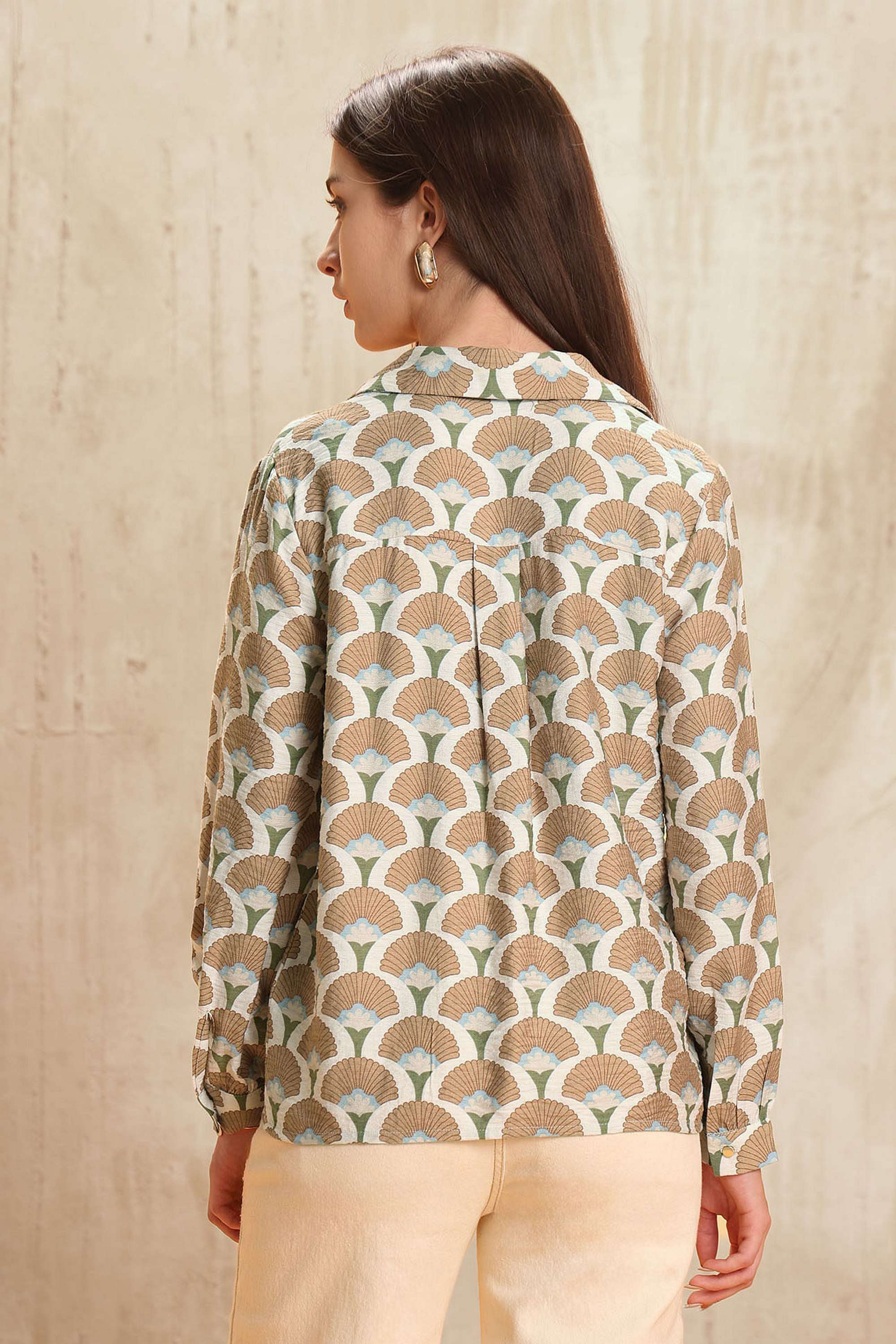 Printed-Polyester-Women-s-Casual-Wear-Shirt