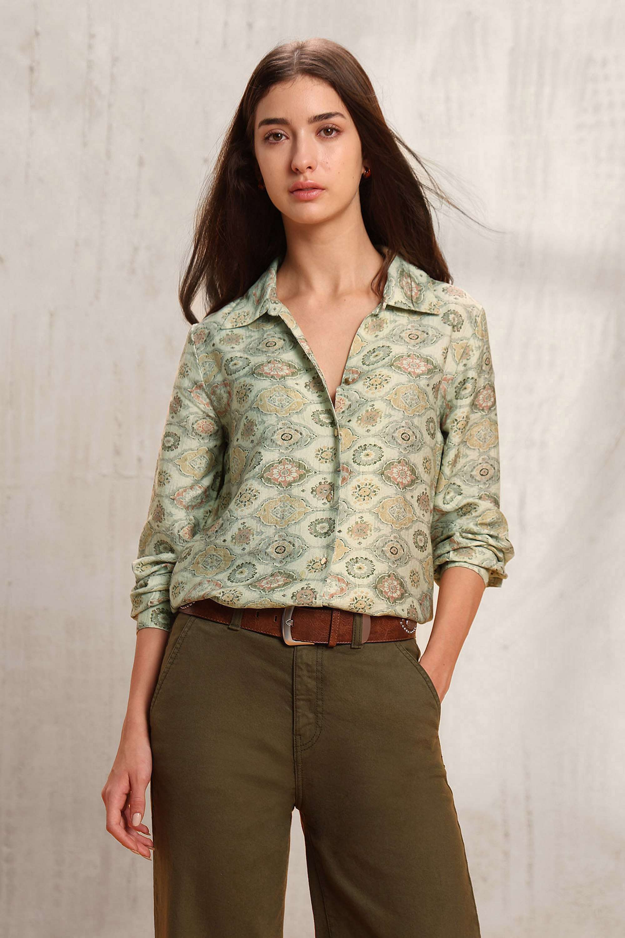 Printed-Rayon-Women-s-Casual-Wear-Shirt