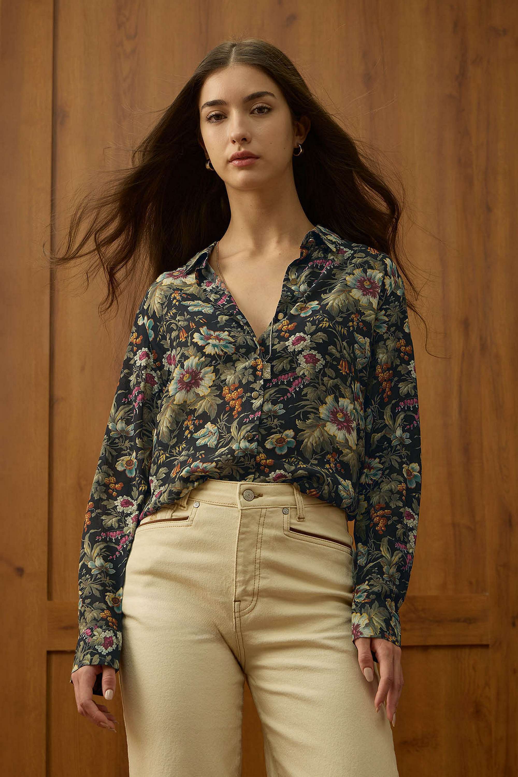 Printed-Viscose-Women-s-Casual-Wear-Shirt