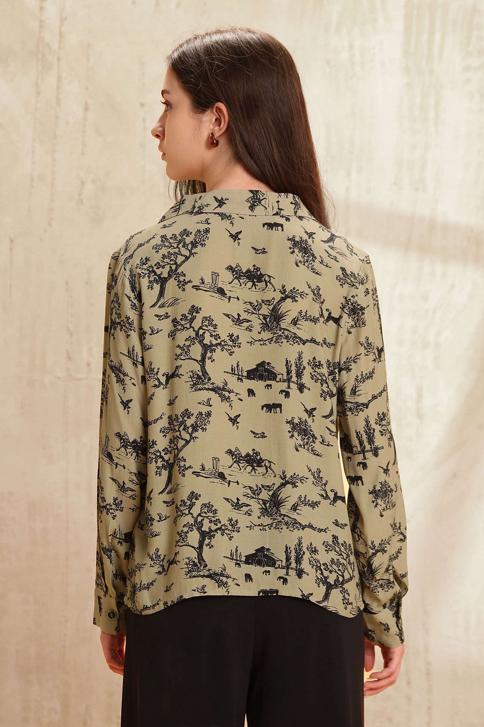 Printed-Viscose-Women-s-Casual-Wear-Shirt