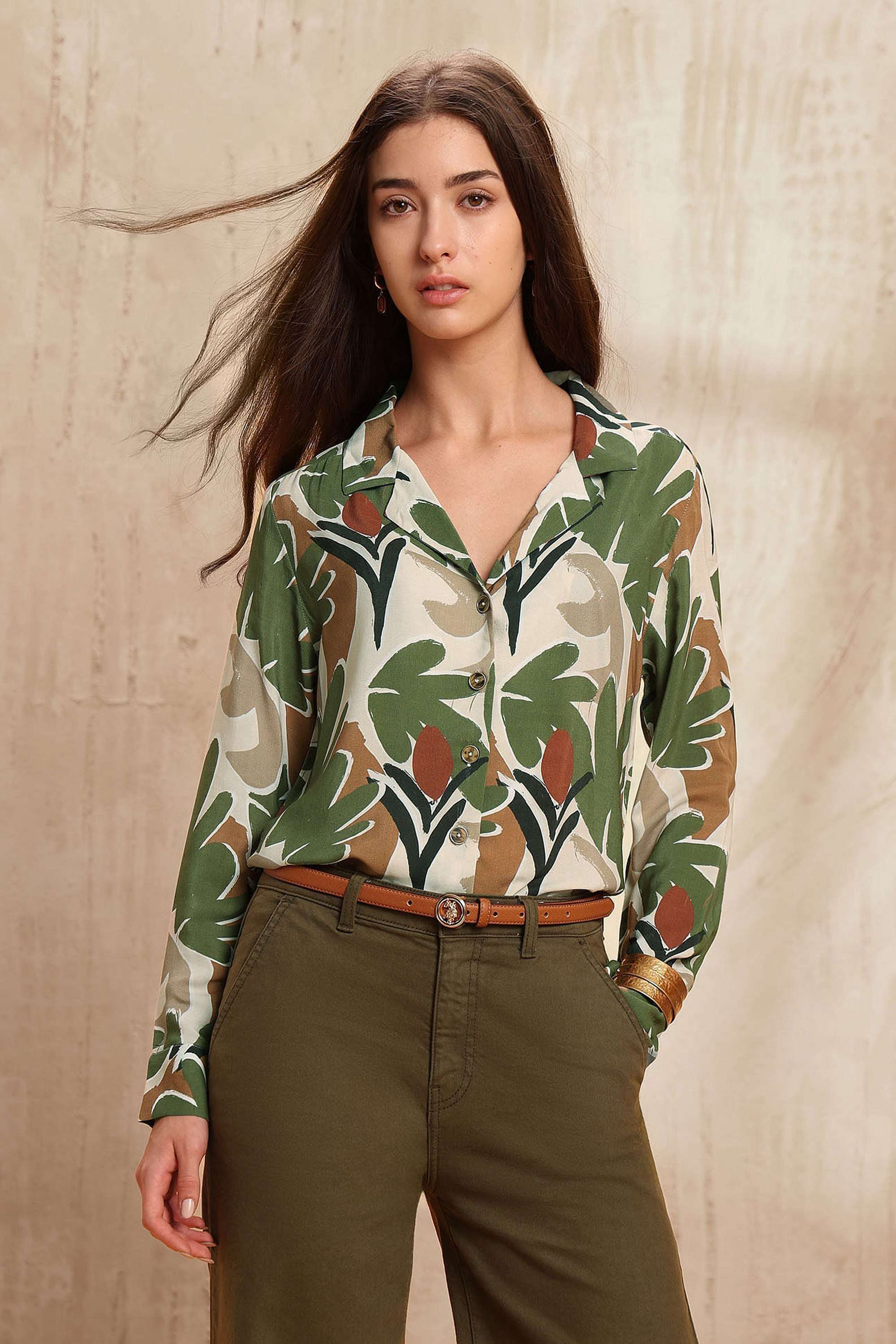 Printed-Viscose-Women-s-Casual-Wear-Shirt
