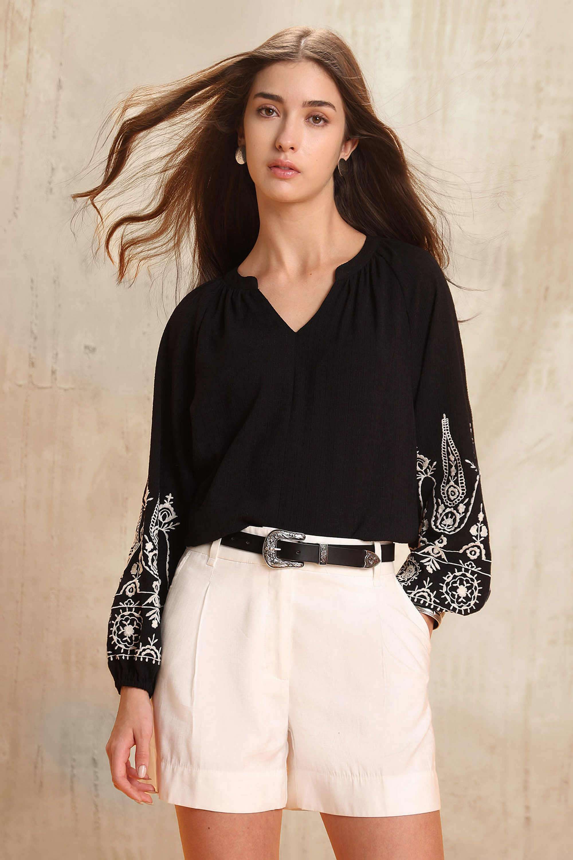 Printed-Polyester-Women-s-Top