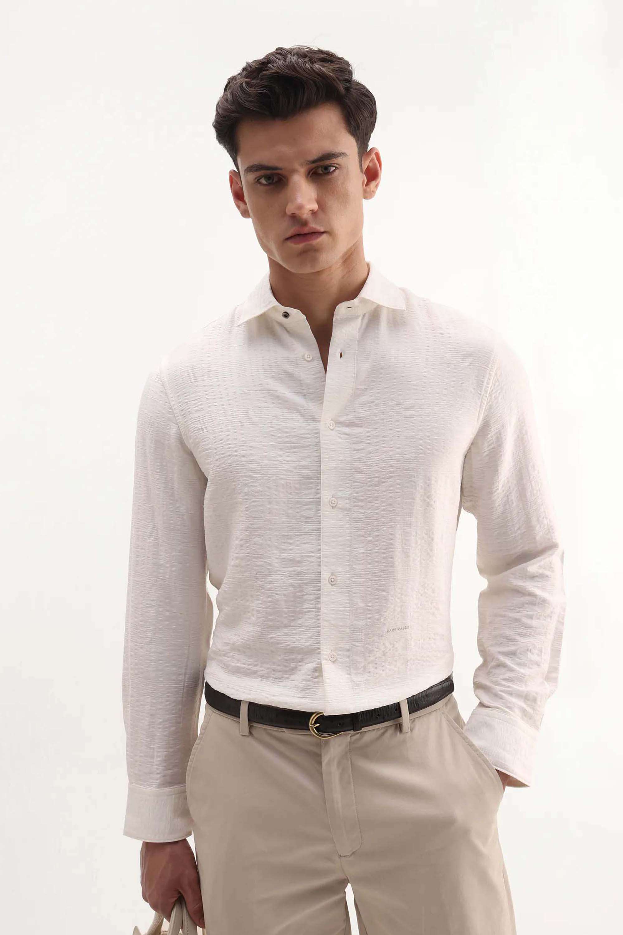 Solid-Cotton-Regular-Fit-Men-s-Casual-Shirt