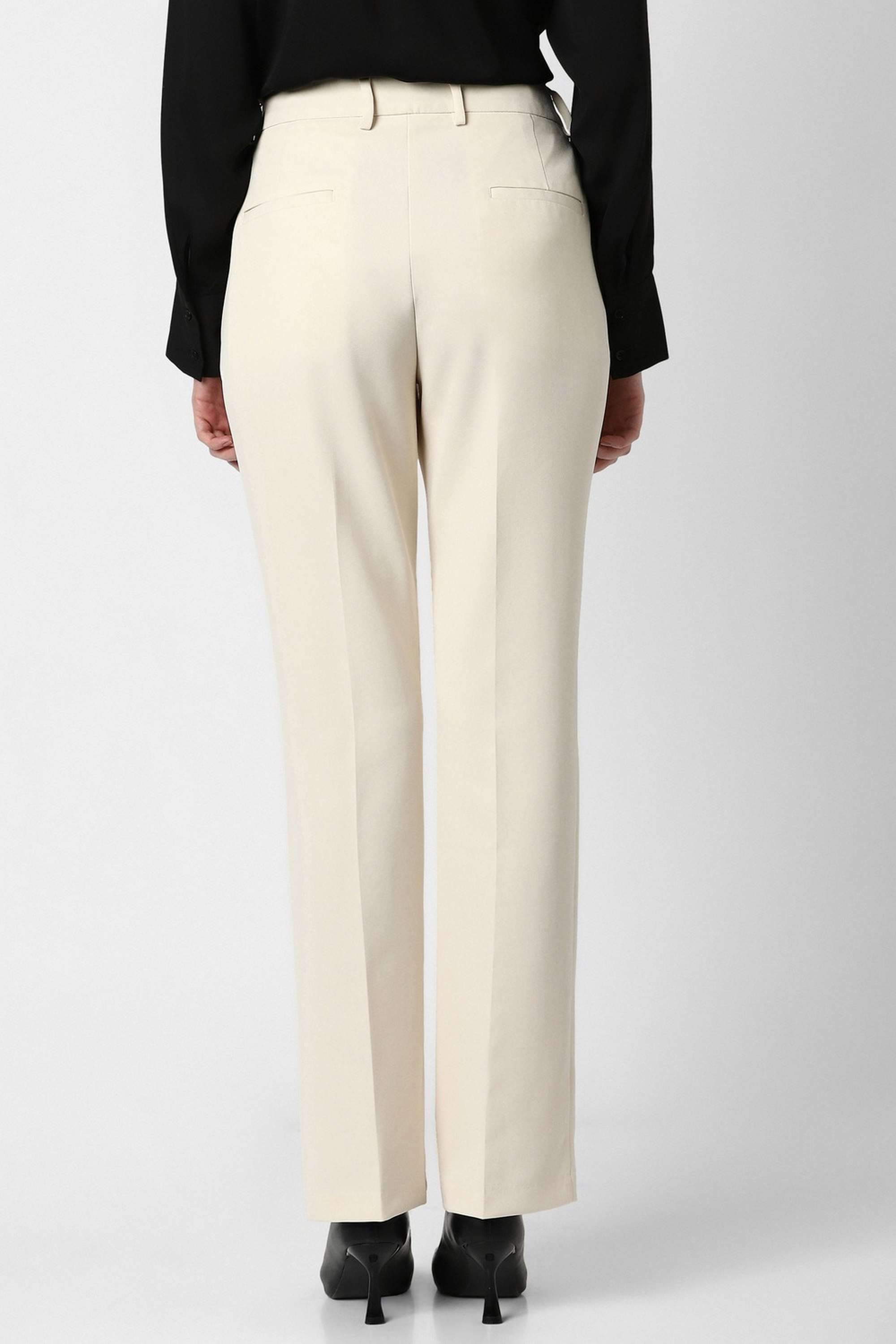 Solid-Regular-Fit-Polyester-Blend-Women-s-Formal-Wear-Trousers