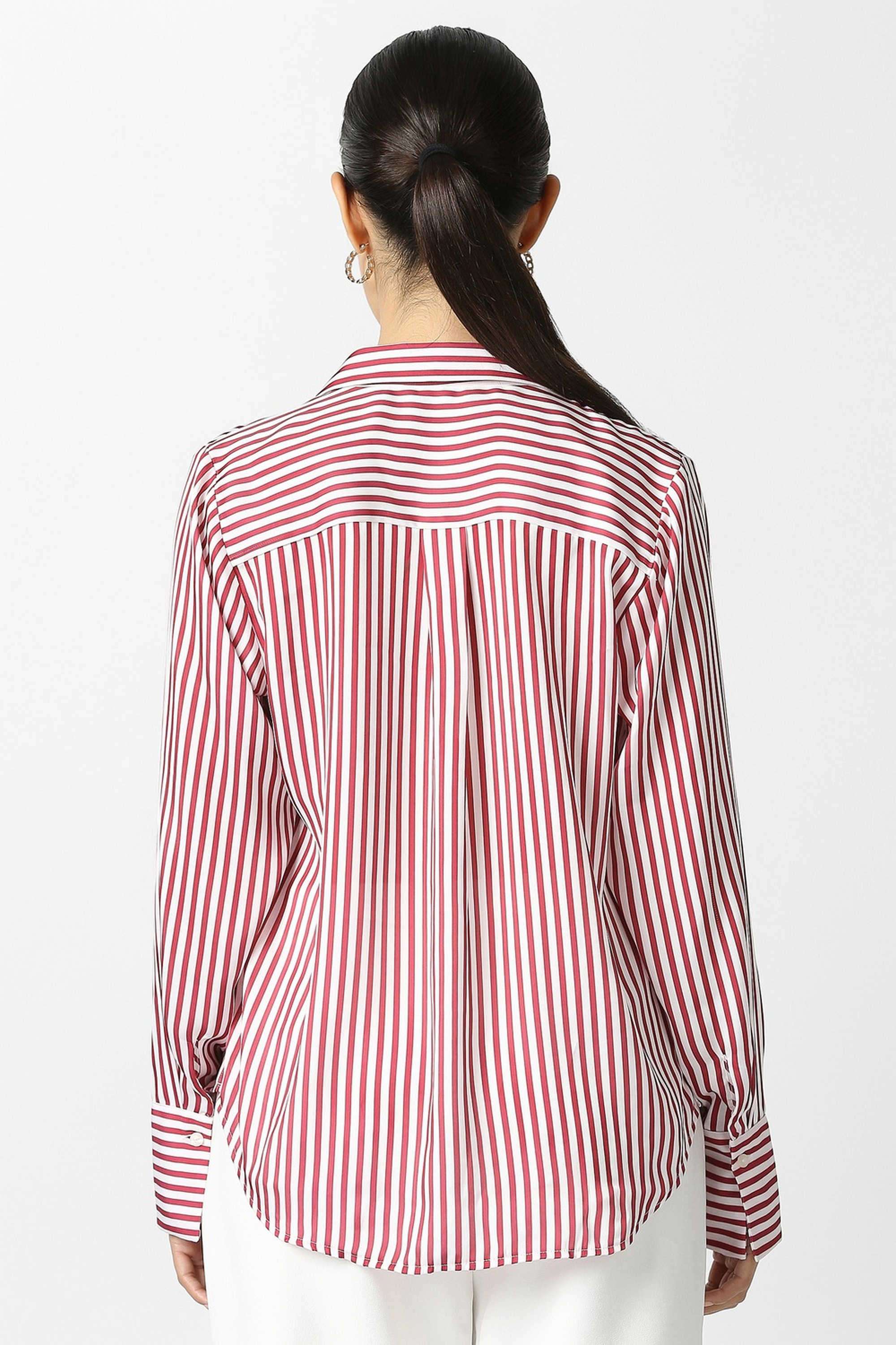 Solid-Blended-Fabric-Women-s-Casual-Wear-Top