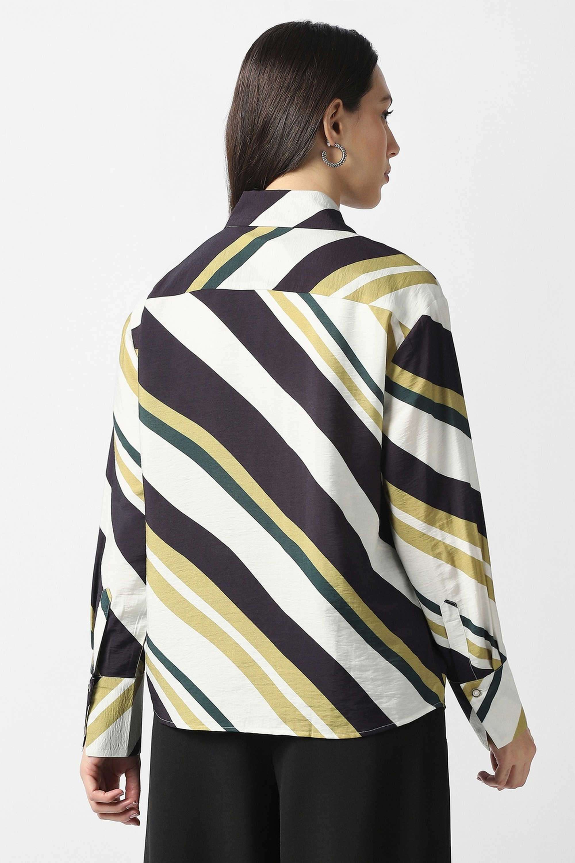 Solid-Blended-Fabric-Women-s-Casual-Wear-Shirt